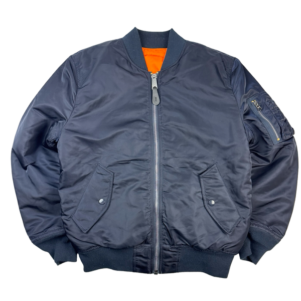 Vintage Alpha Industries Bomber Jacket Dark Navy
