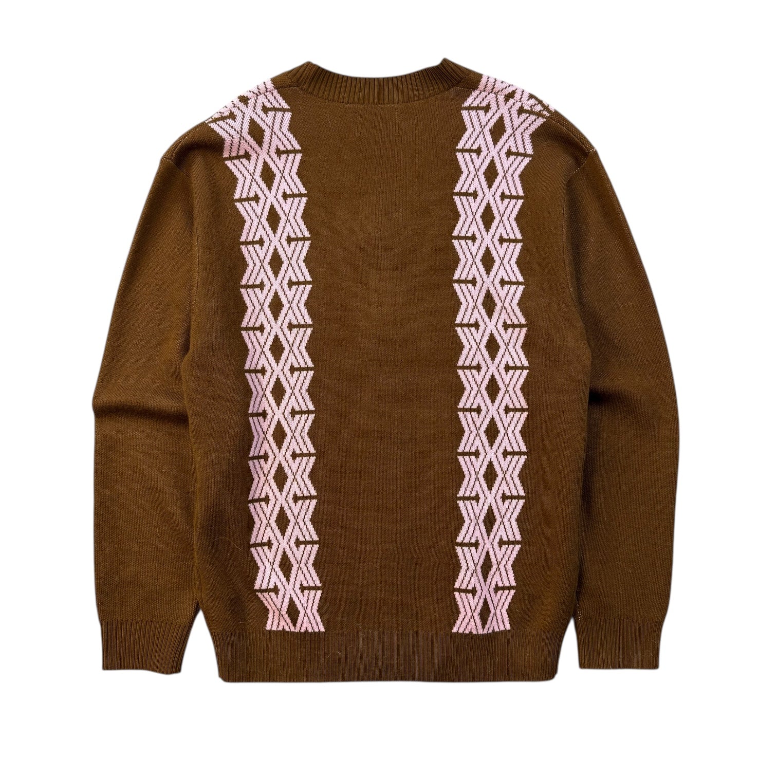 Butter Goods Club Knit Cardigan Brown/Pink