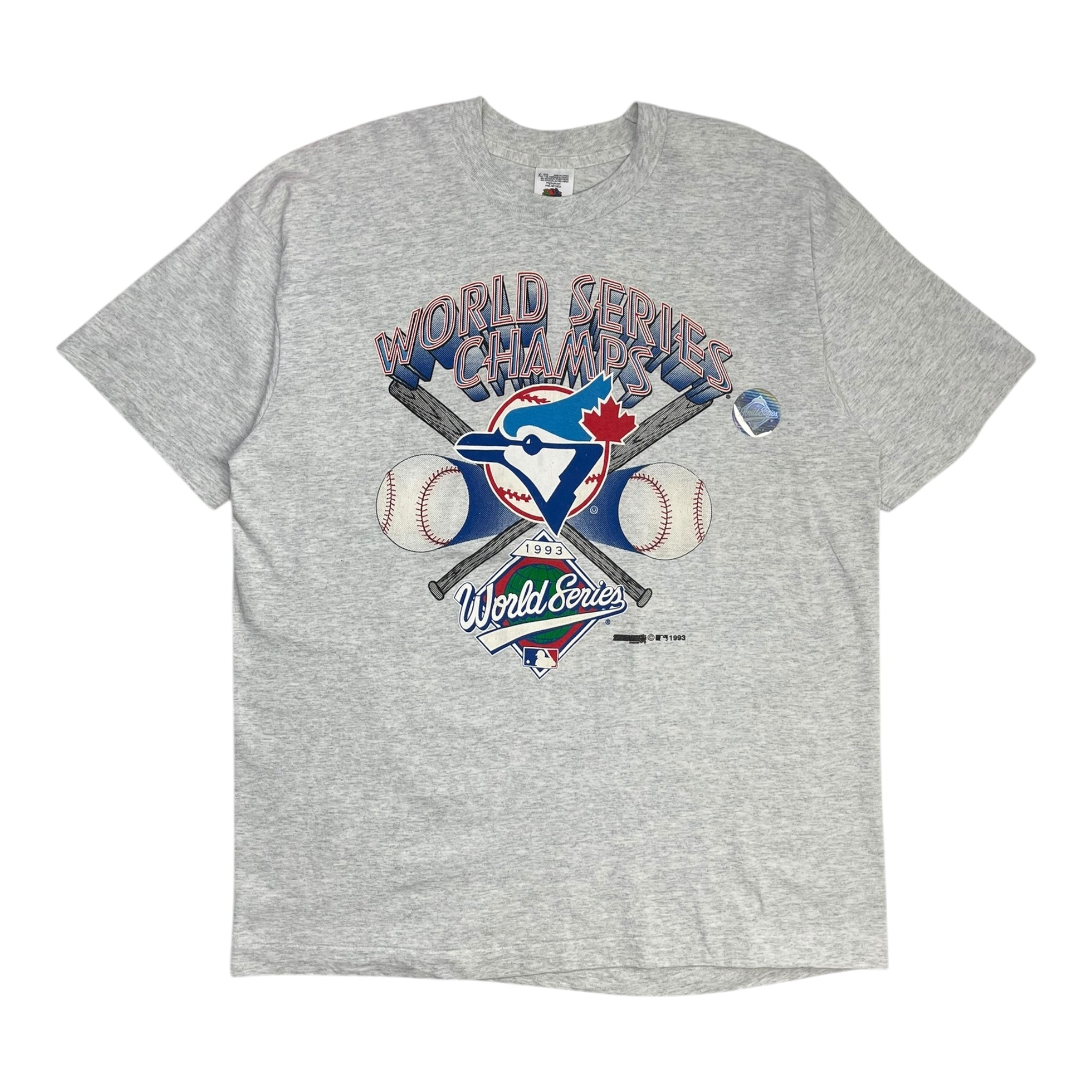 1993 Blue Jays World Series Champs T-Shirt Grey