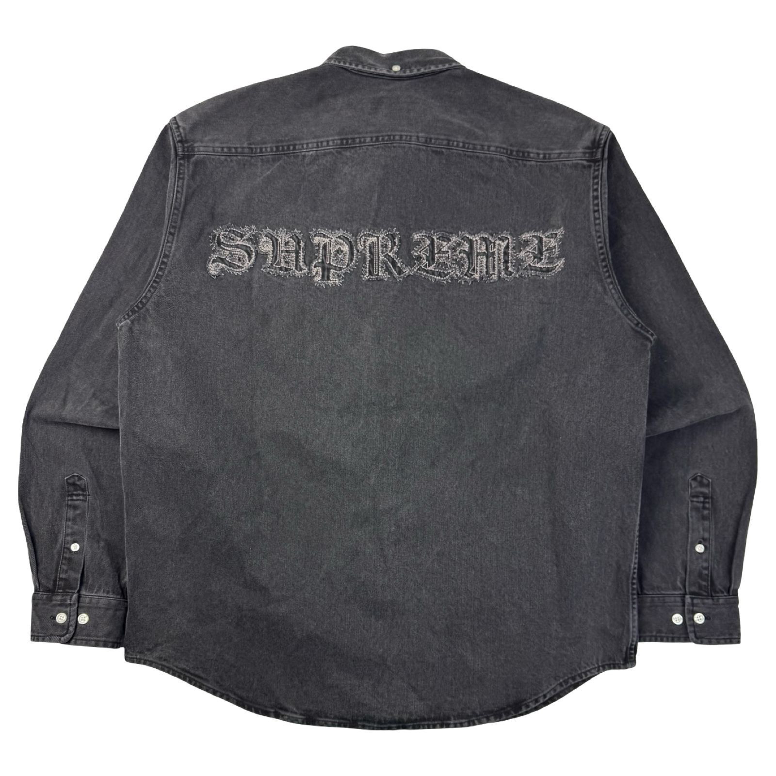 Supreme Appliqué Denim Shirt Black