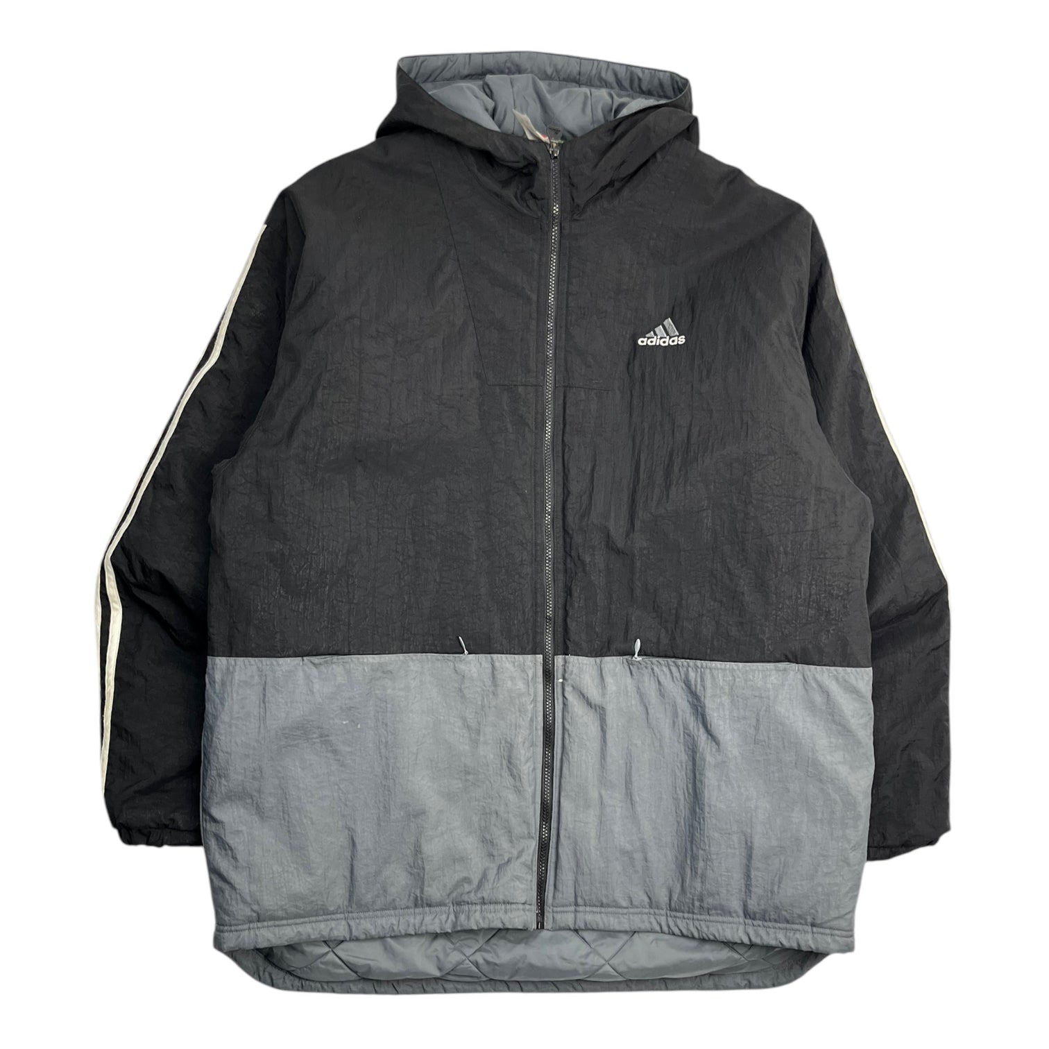 Vintage Adidas Parka Jacket Black