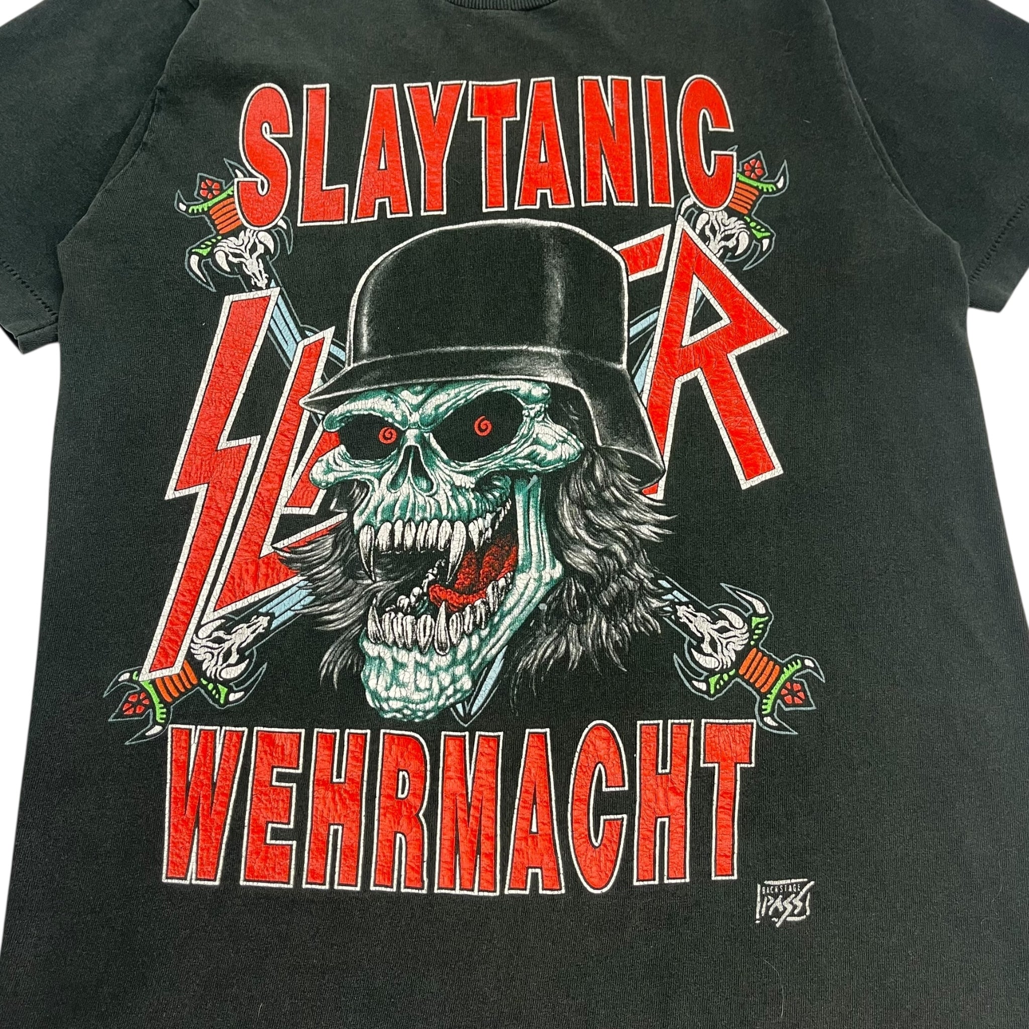 1989 Slayer ‘World Sacrifice Tour’ T-Shirt Washed Black