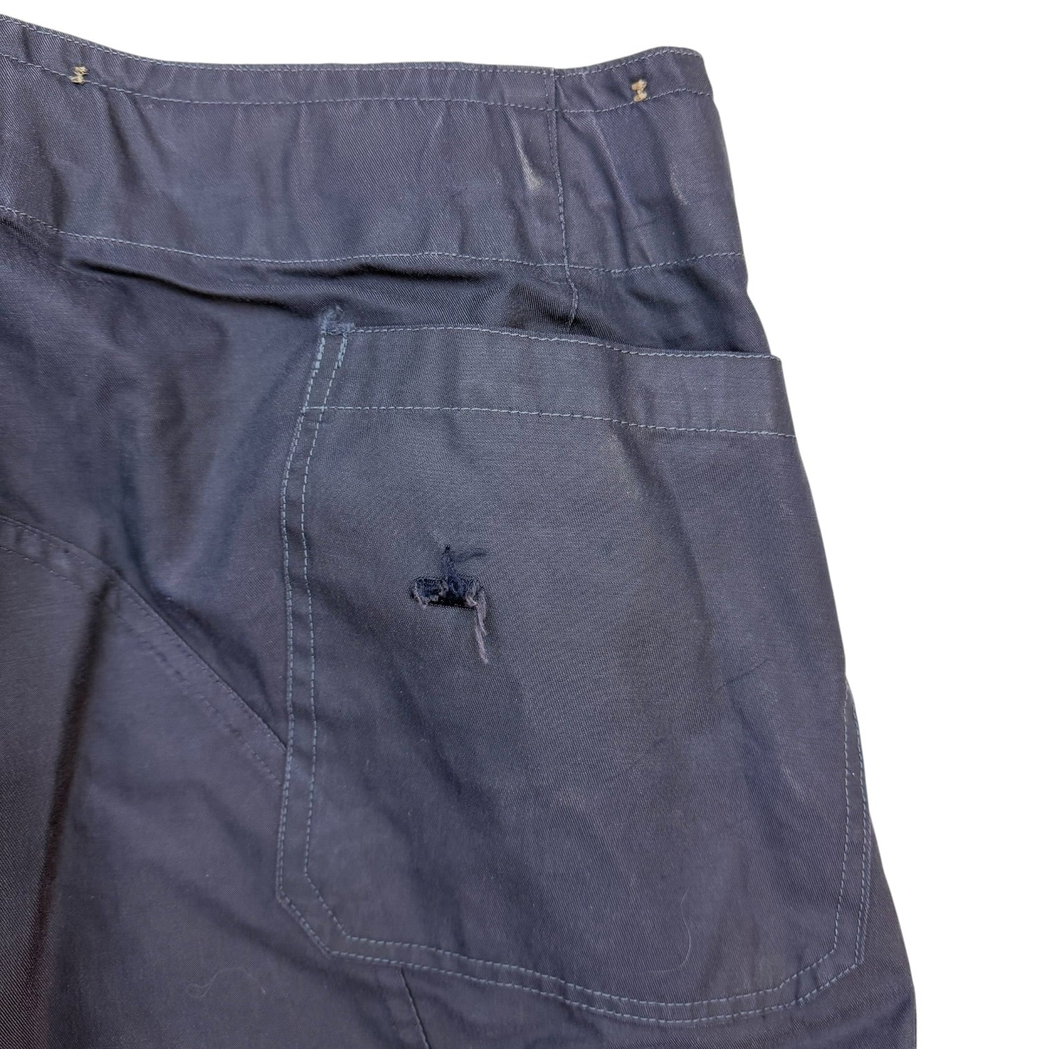 Vintage Military Nylon Cargo Pants Navy