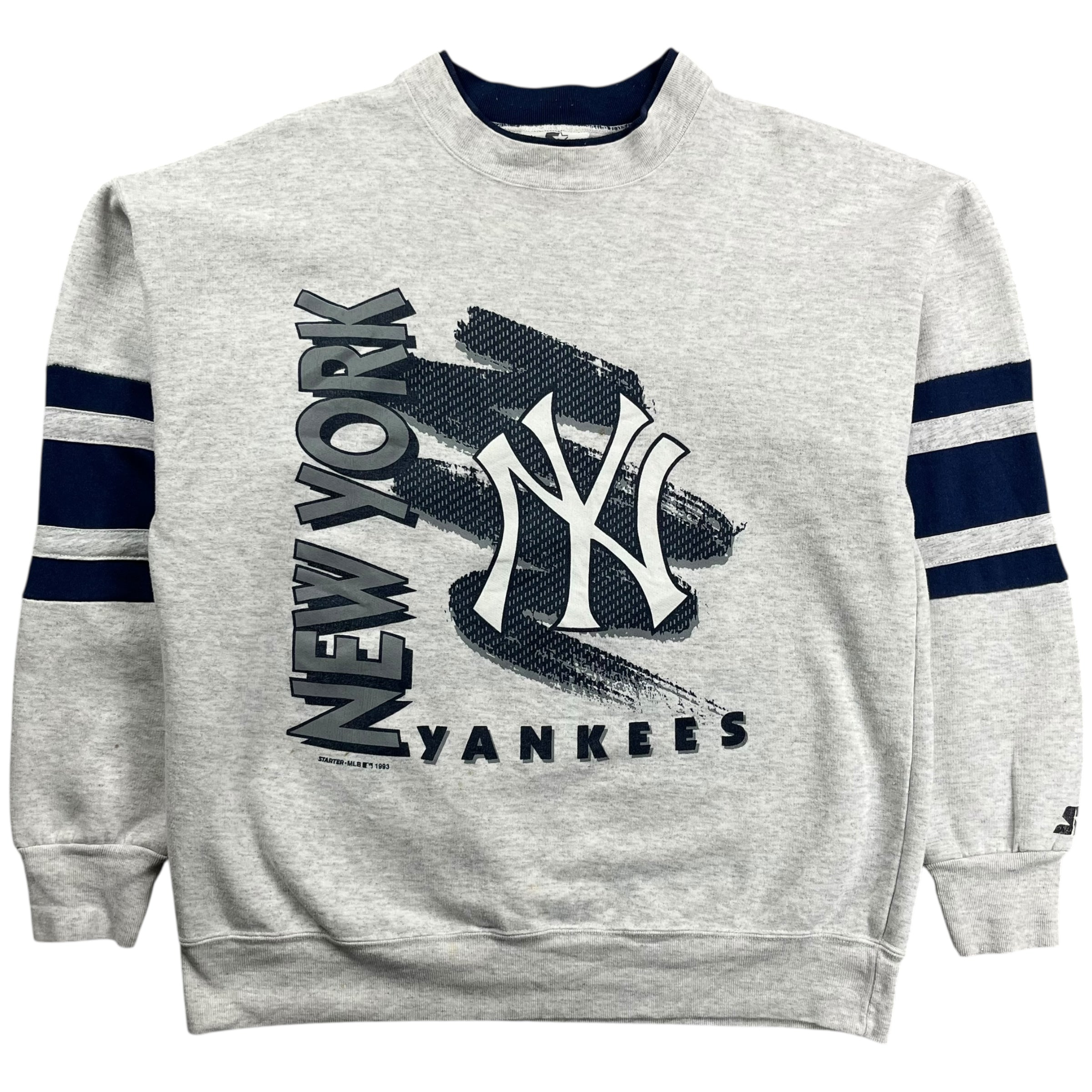Vintage Starter New York Yankees Crewneck Light Grey