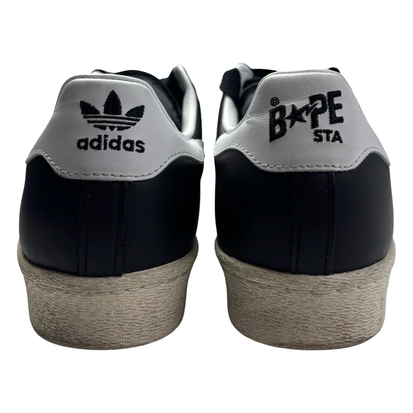 Bape x Adidas Superstar 80s Black White Gold (2022) (Used)