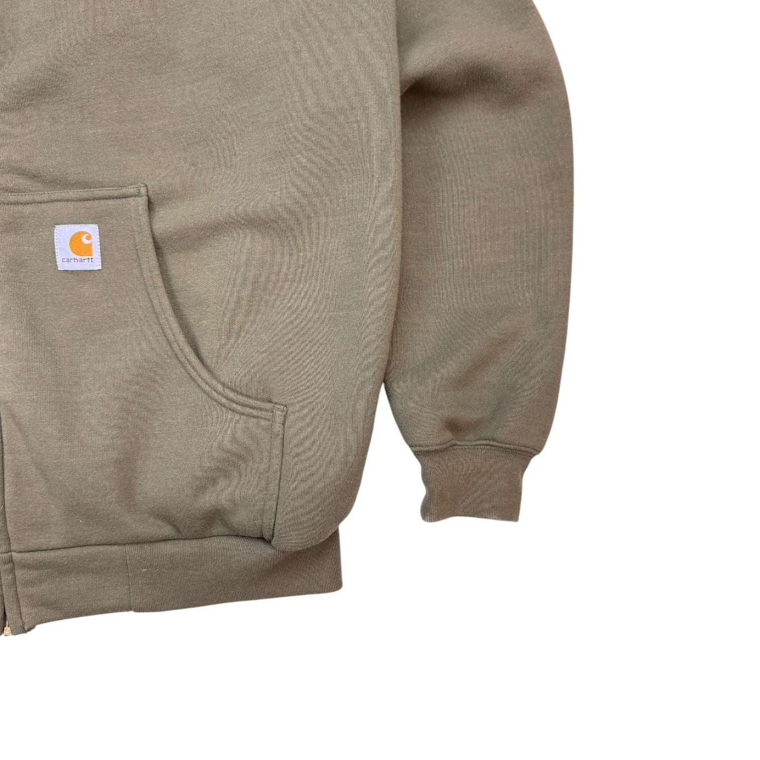 Vintage Carhartt Zip Up Sweater Olive Green