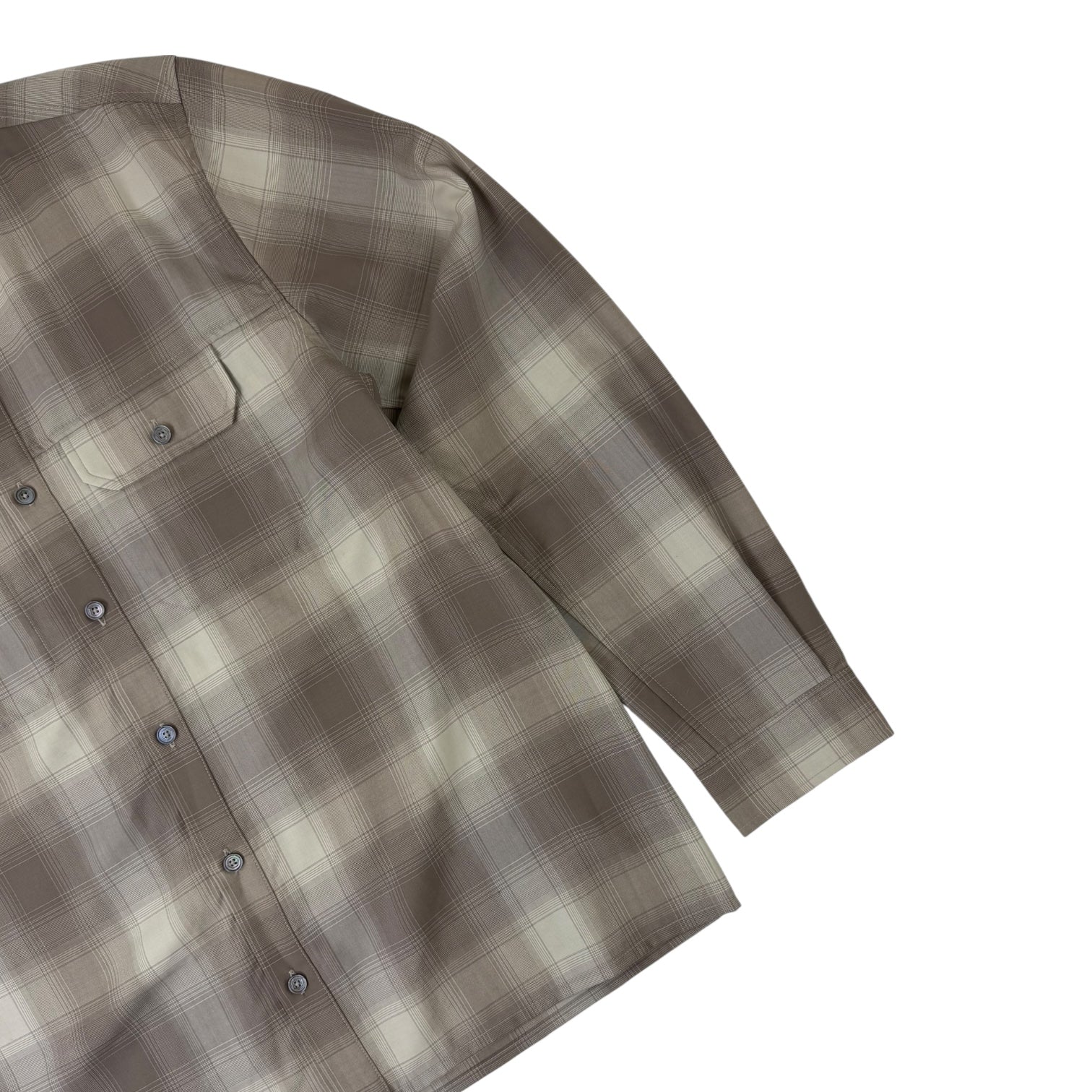 HAVEN Travail Button Up Long Sleeve Shirt Beige