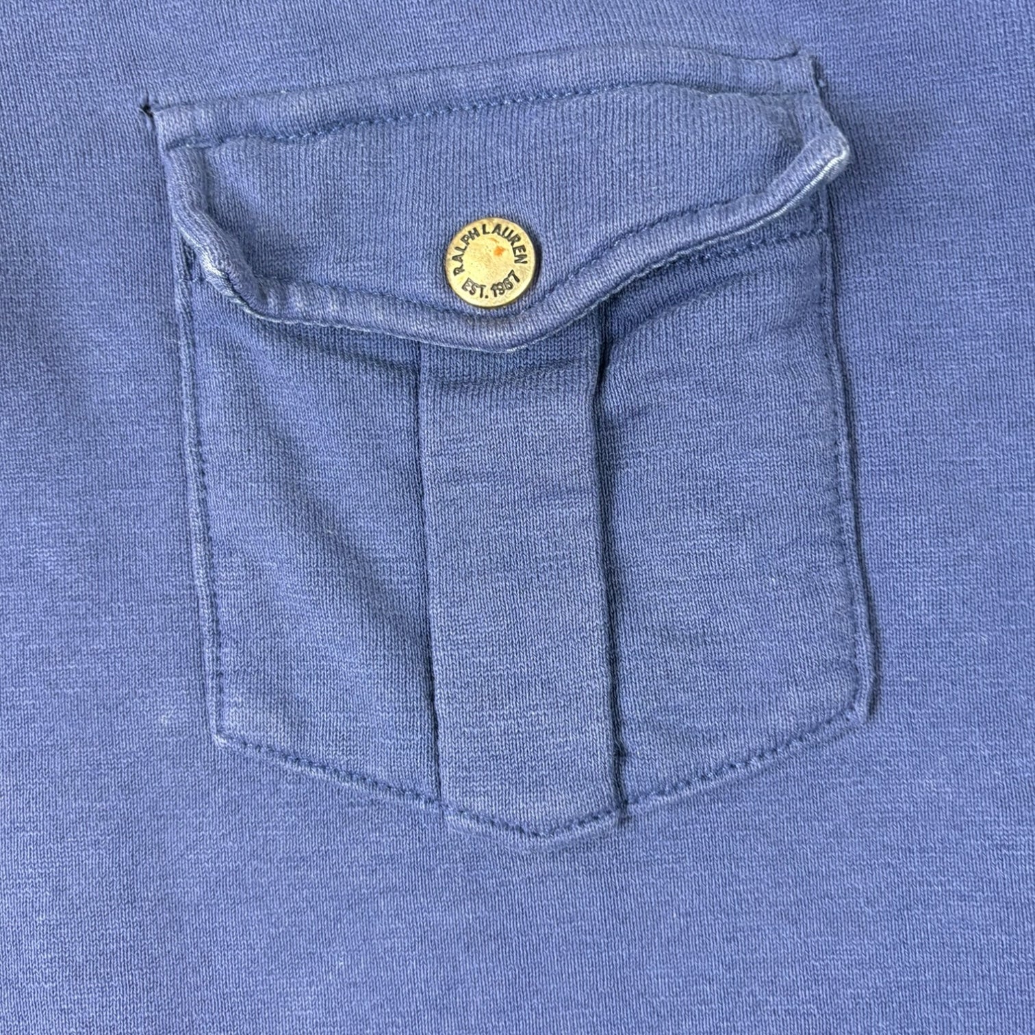 Vintage Polo Ralph Lauren Quarter Zip Sweater Navy