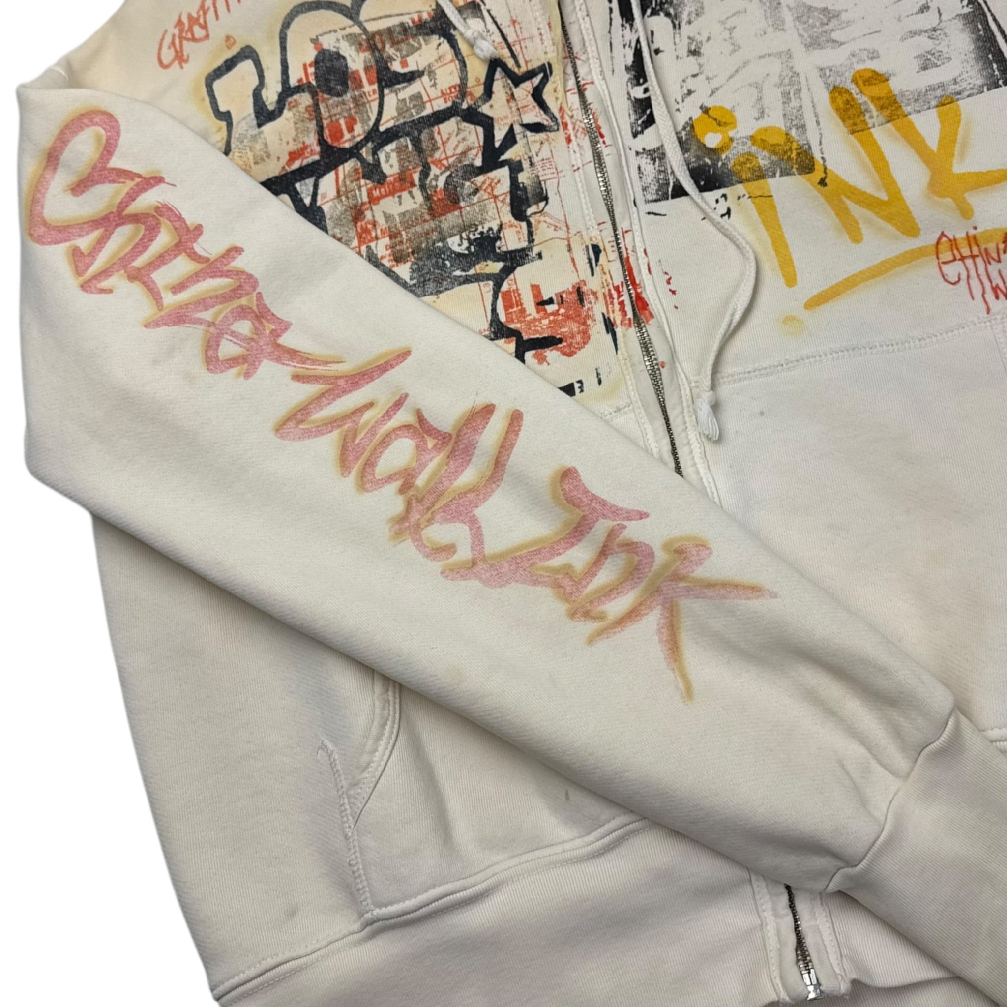 Y2K The Great China Wall ‘Graffiti Land??’ Zip Hoodie