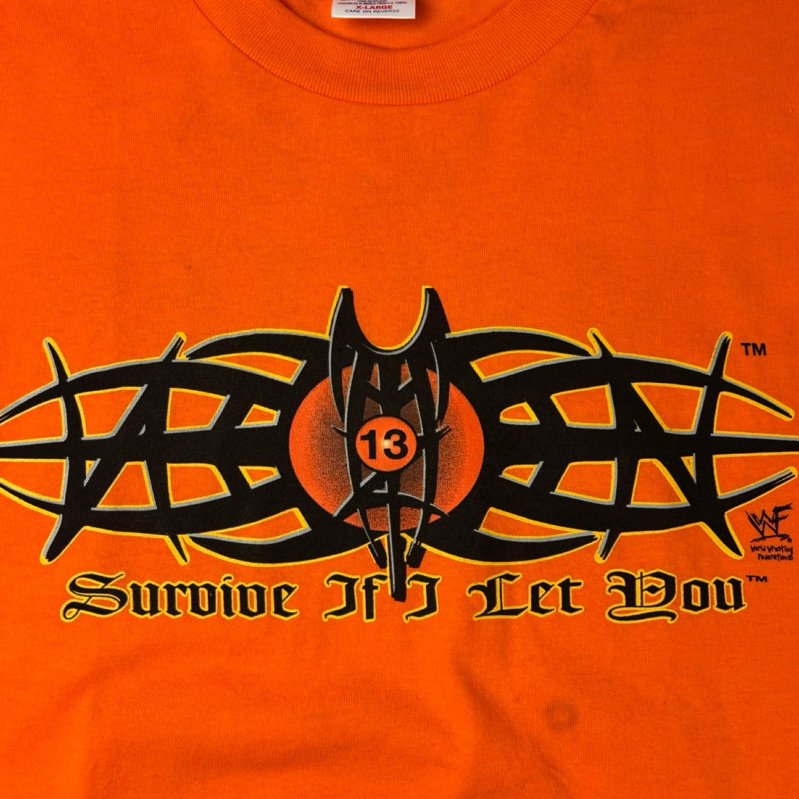 2000 Tazz WWF Tribal 13 Logo T-Shirt