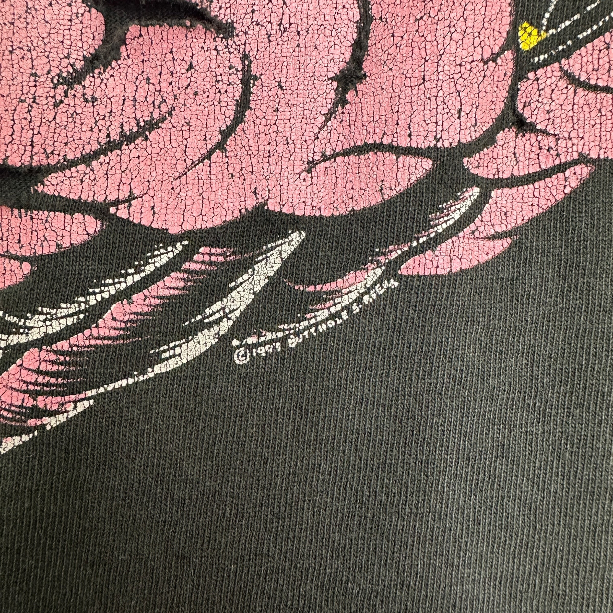 1993 Butthole Surfers Coop Art Cowboy Tee Black