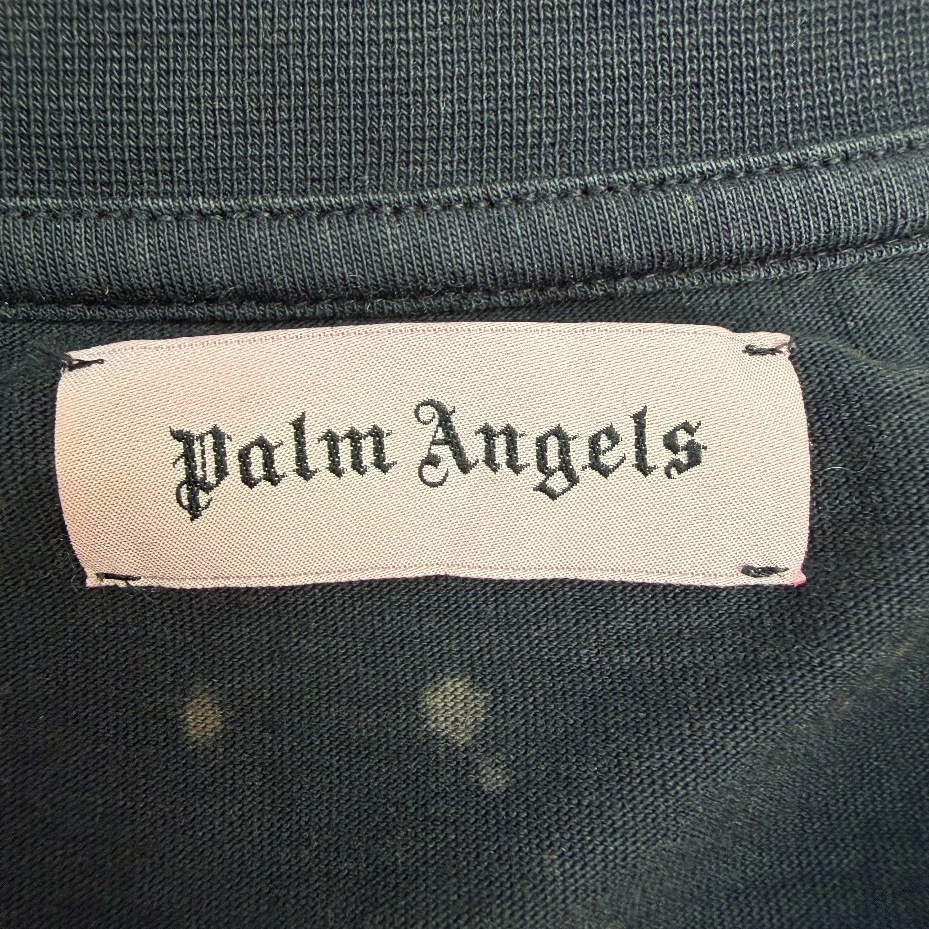 Palm Angels “Purple Haze” Bleach Splatter Tee Black