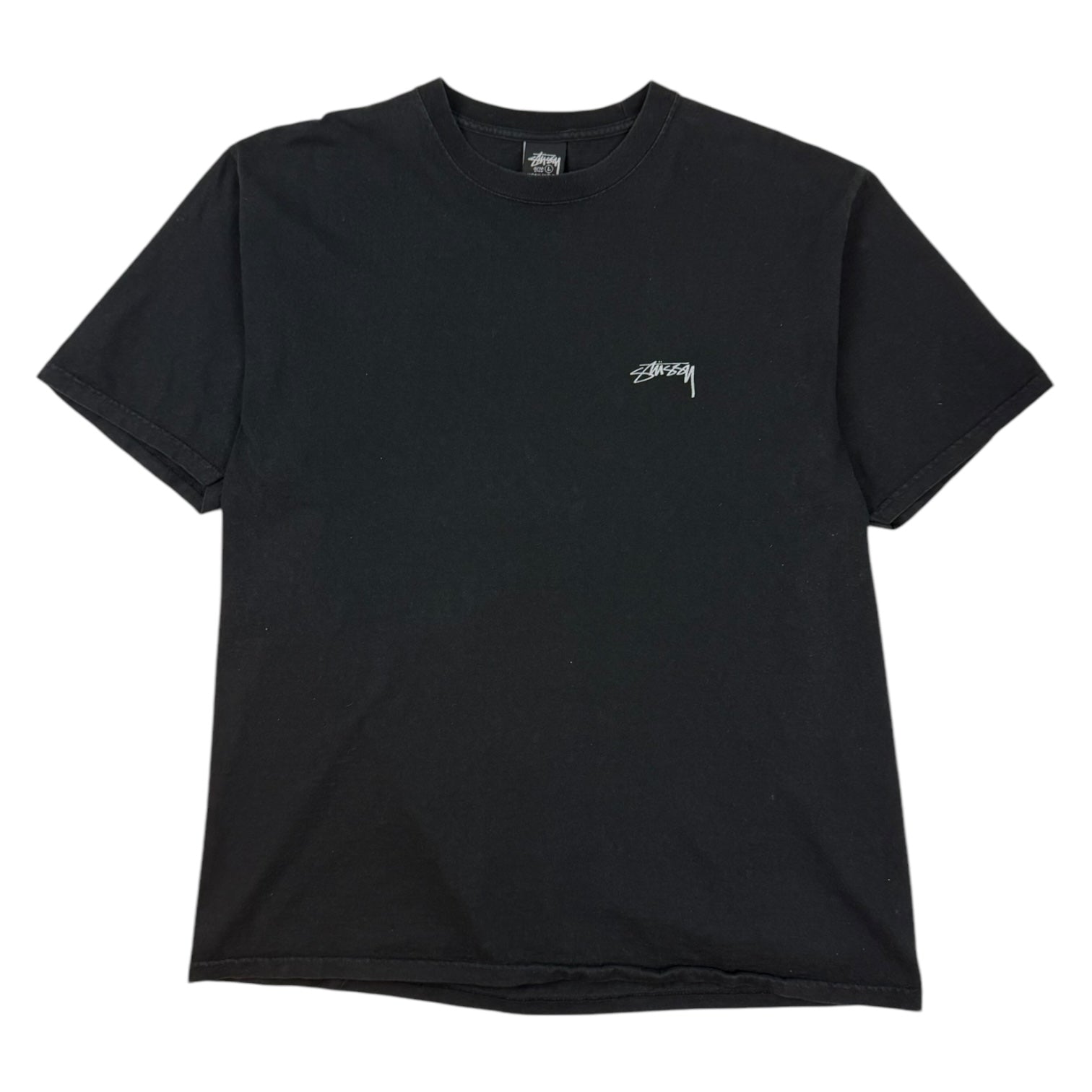 Stüssy Smooth Stock Logo T-Shirt Black