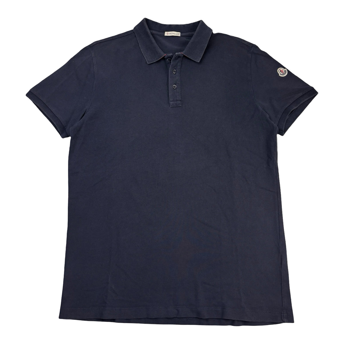 Moncler Manica Corta Polo-Shirt Navy