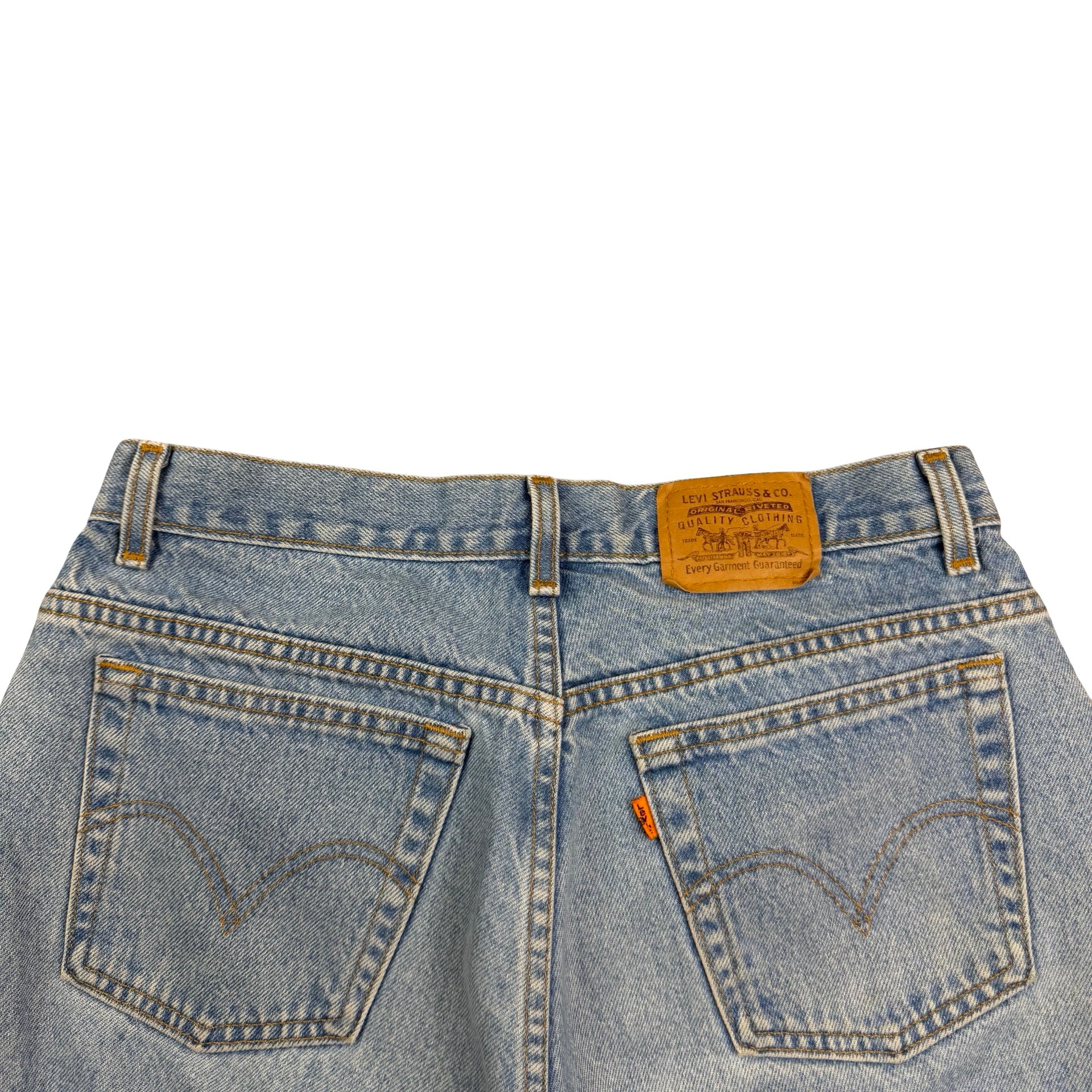 Vintage Levi’s 506 Light Wash Orange Tab Jeans Blue