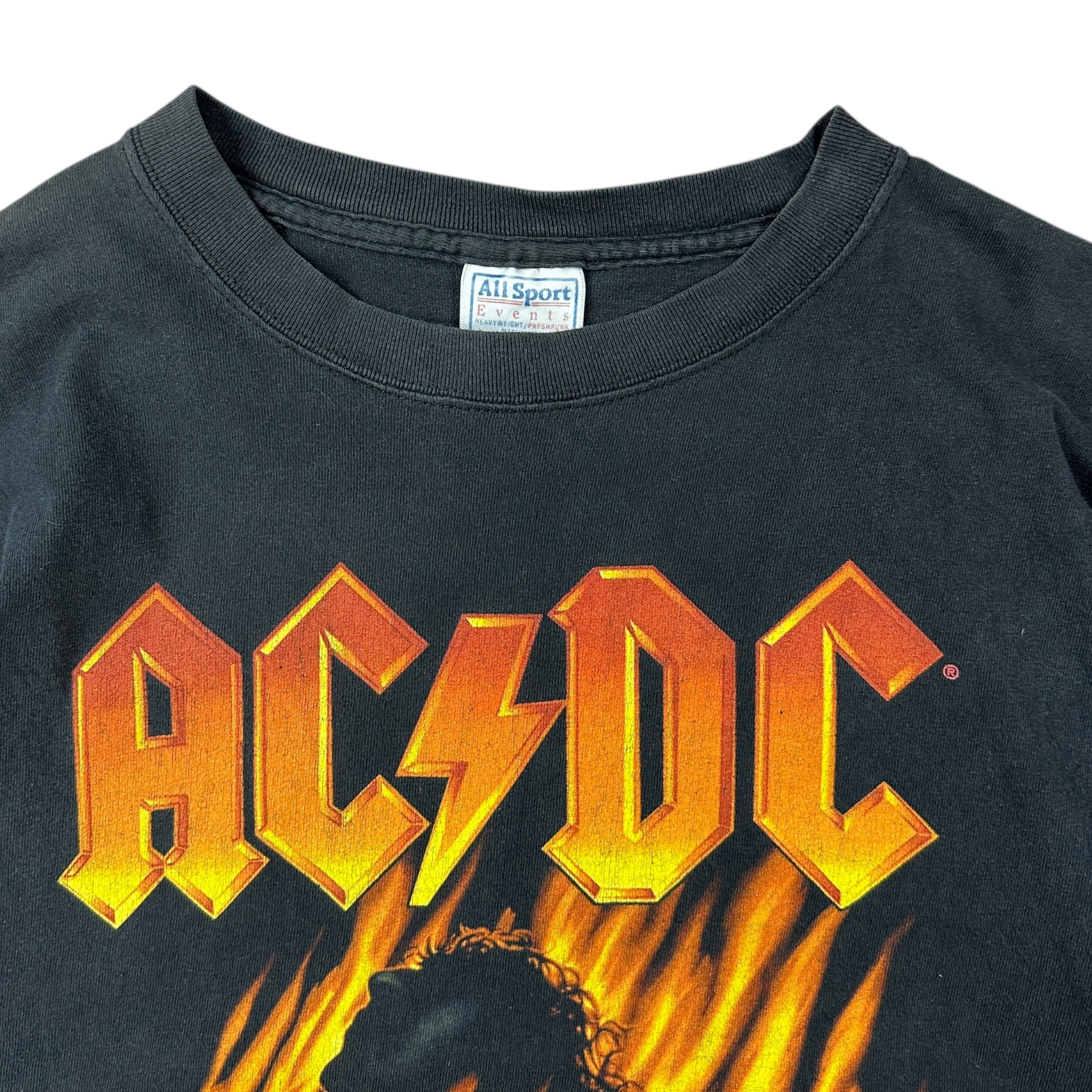 2001 AC/DC Bonfire Tour Tee Black
