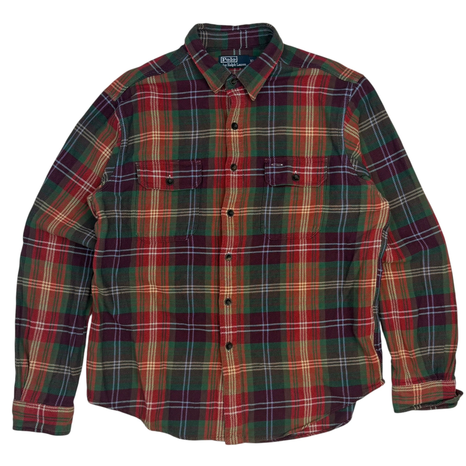 Vintage Polo Ralph Lauren Plaid Button Up Green/Red