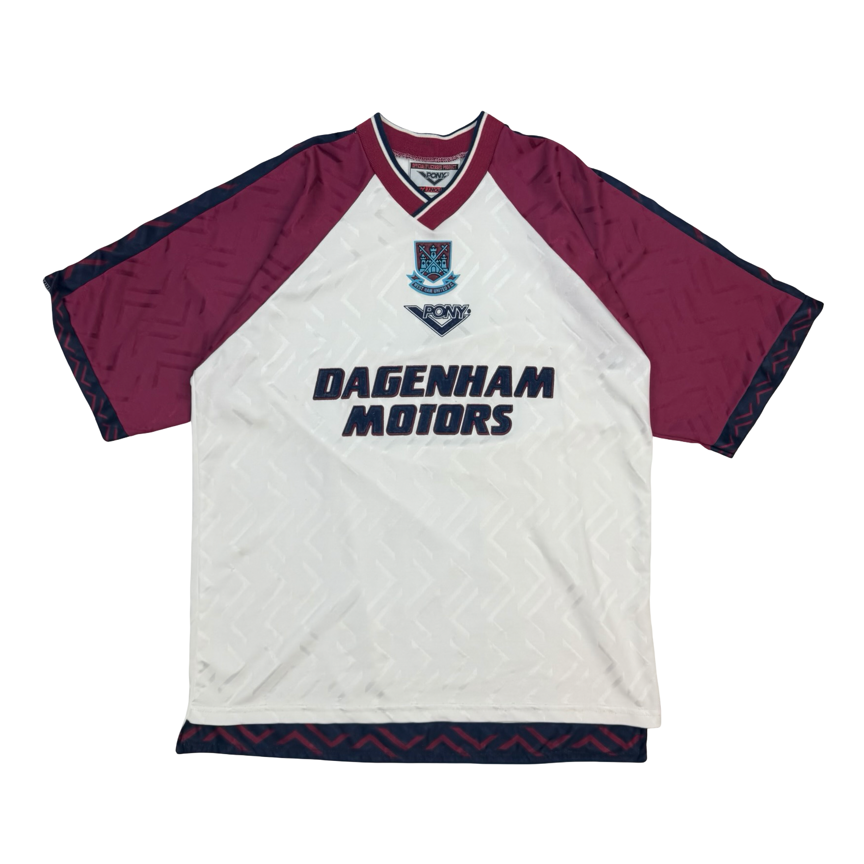 Vintage Pony 1994-96 West Ham United Third Jersey White
