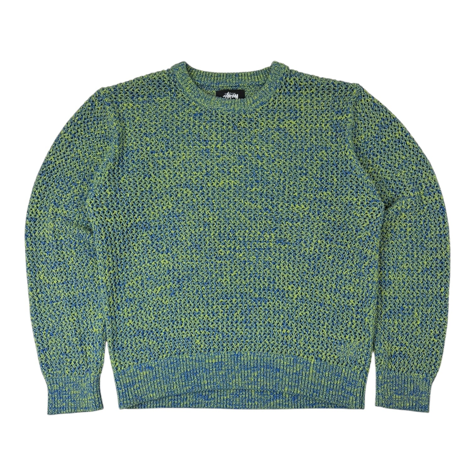 Stussy 2 Tone Loose Gauge Sweater Green/Blue