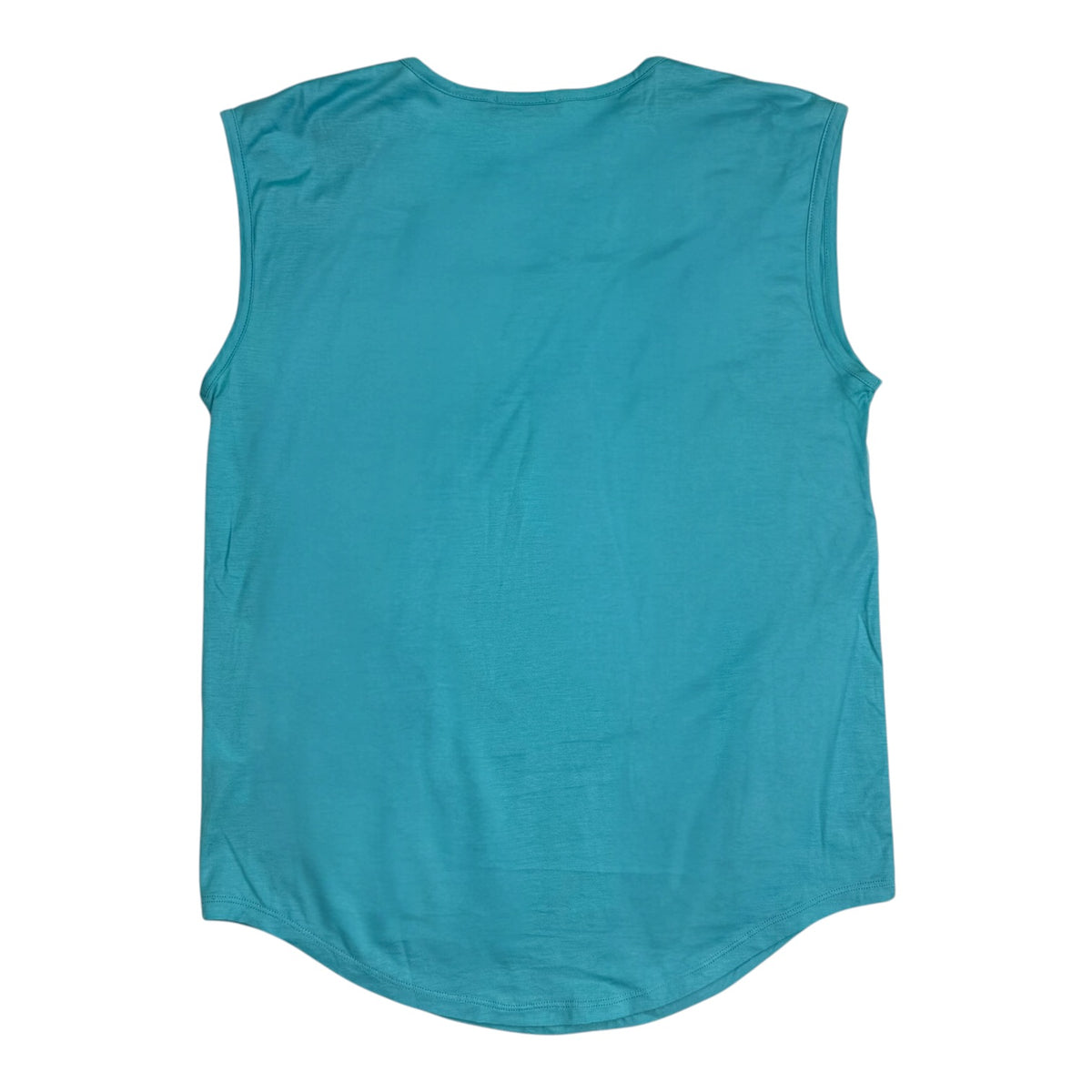 (W) Balmain Logo Print Tank Top Turqoise