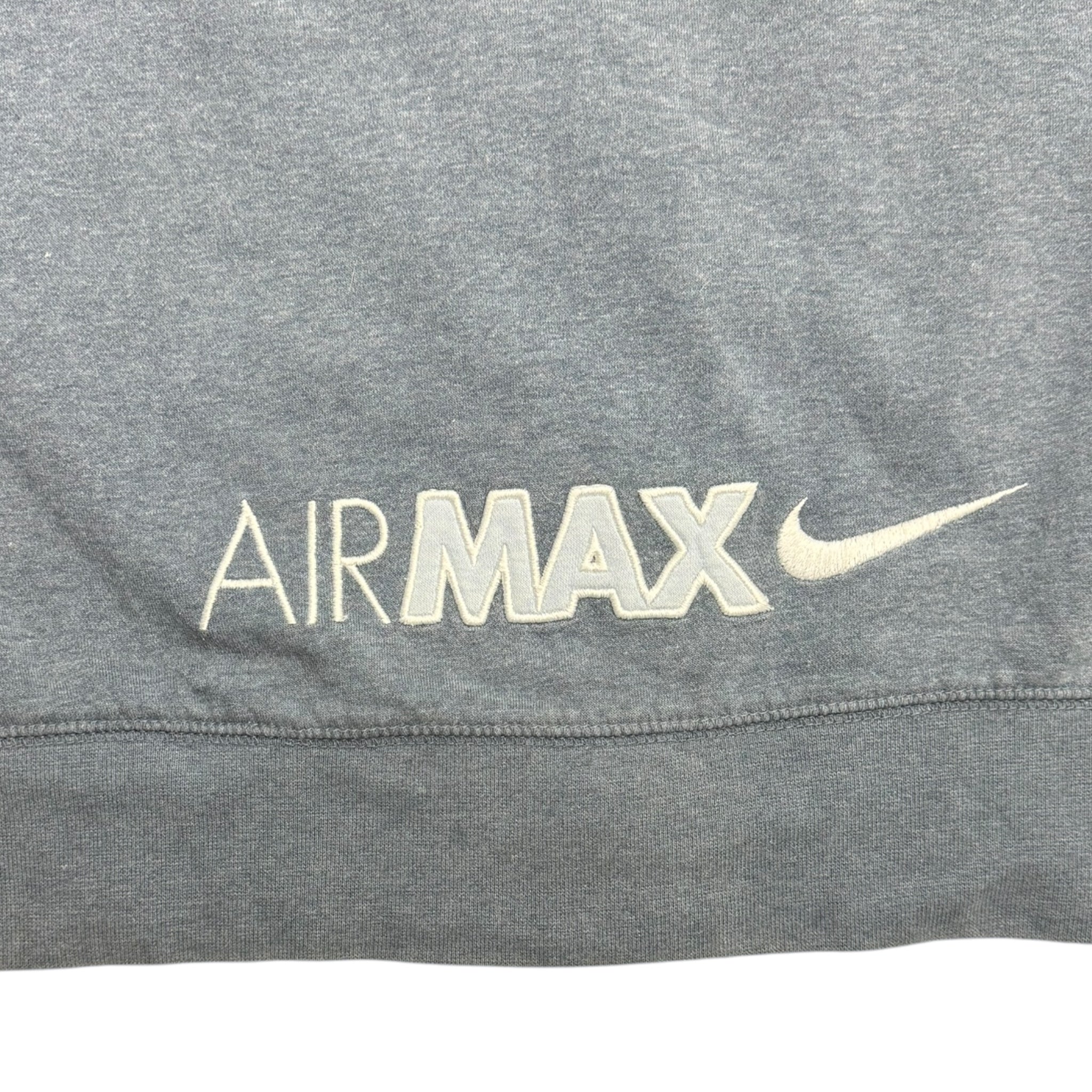 Vintage Y2K Nike AirMAX Euro Zip Up Hoodie Blue