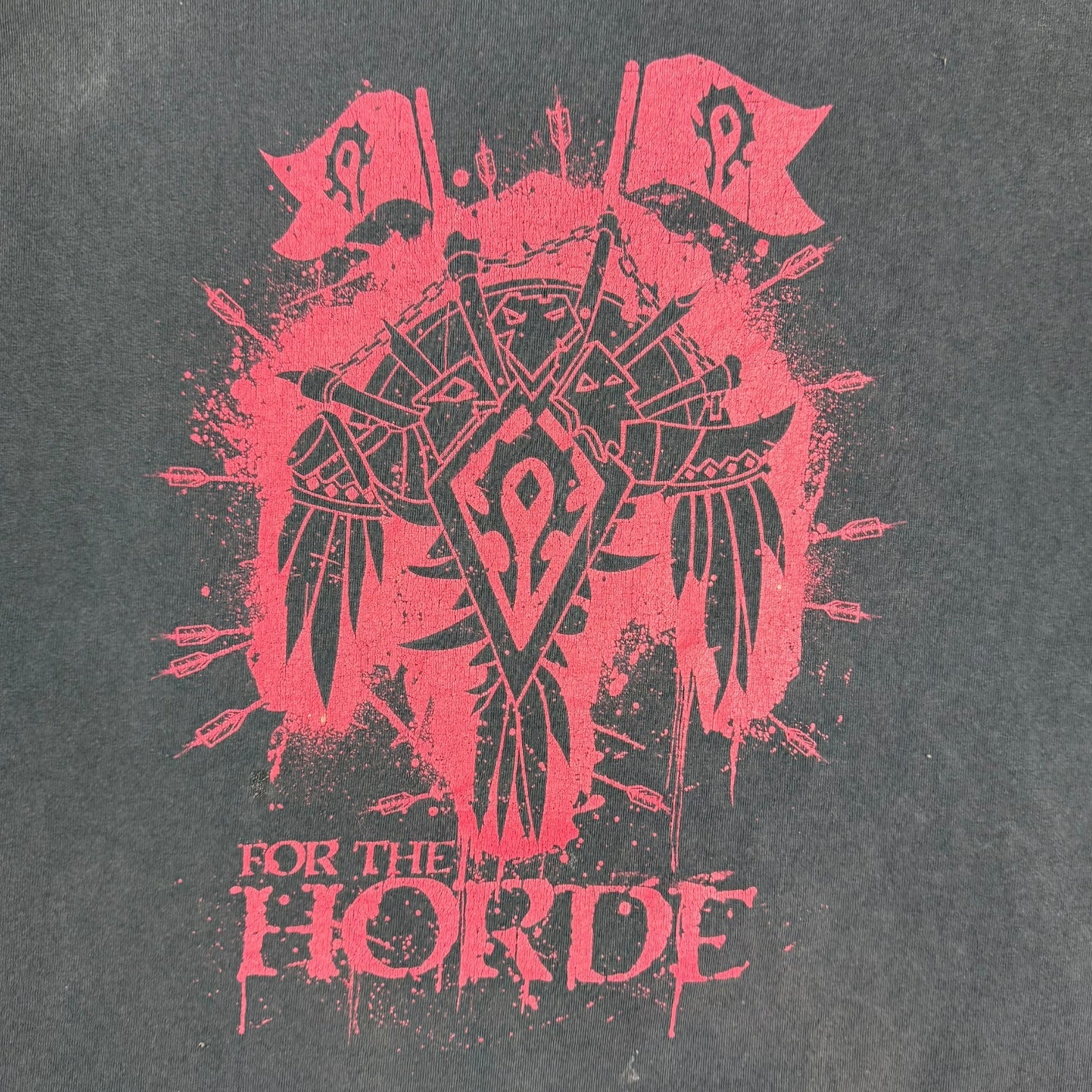 Vintage Blizzard World Of Warcraft Horde Tee Black
