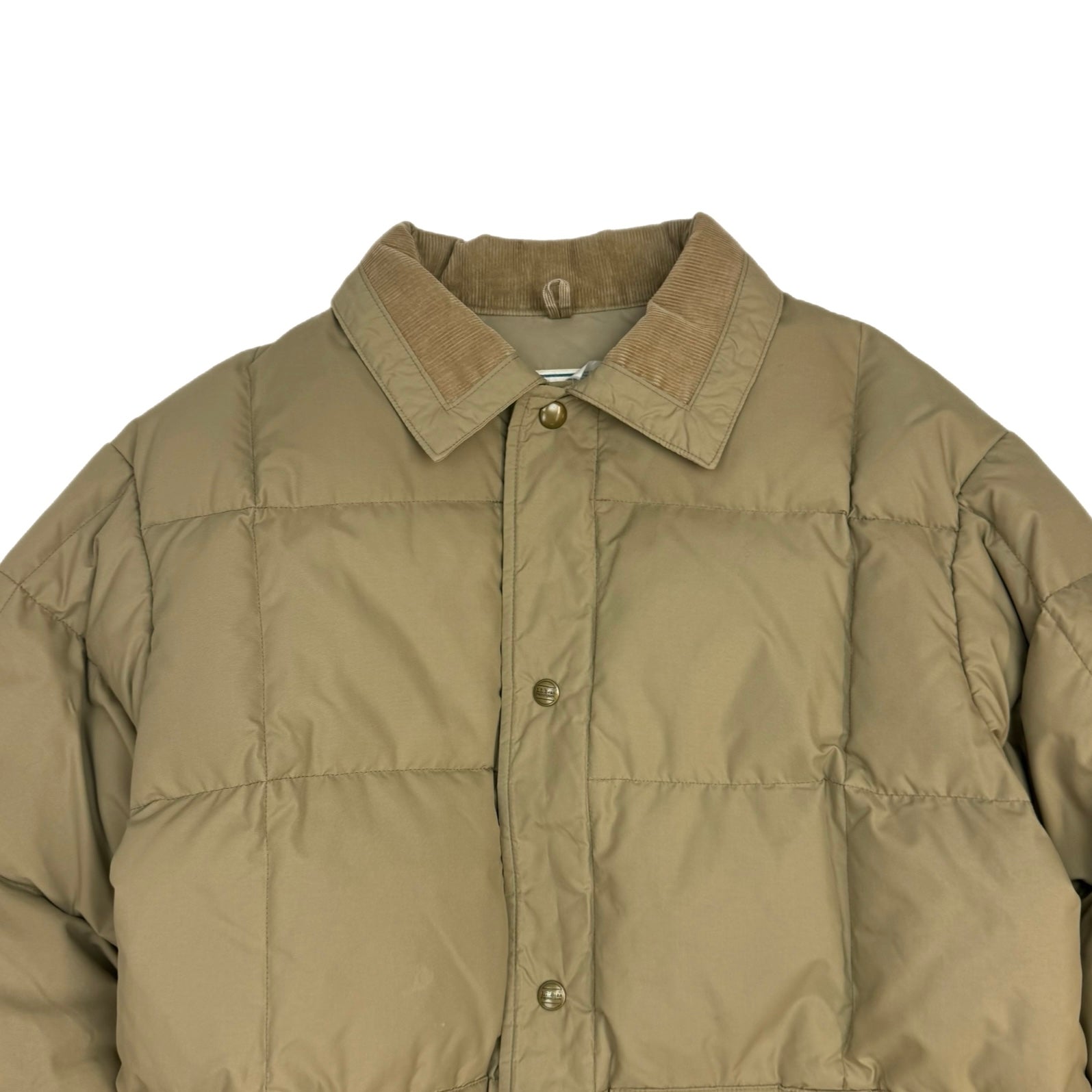 Vintage 1980s L.L. Bean Down Puffer Jacket Beige