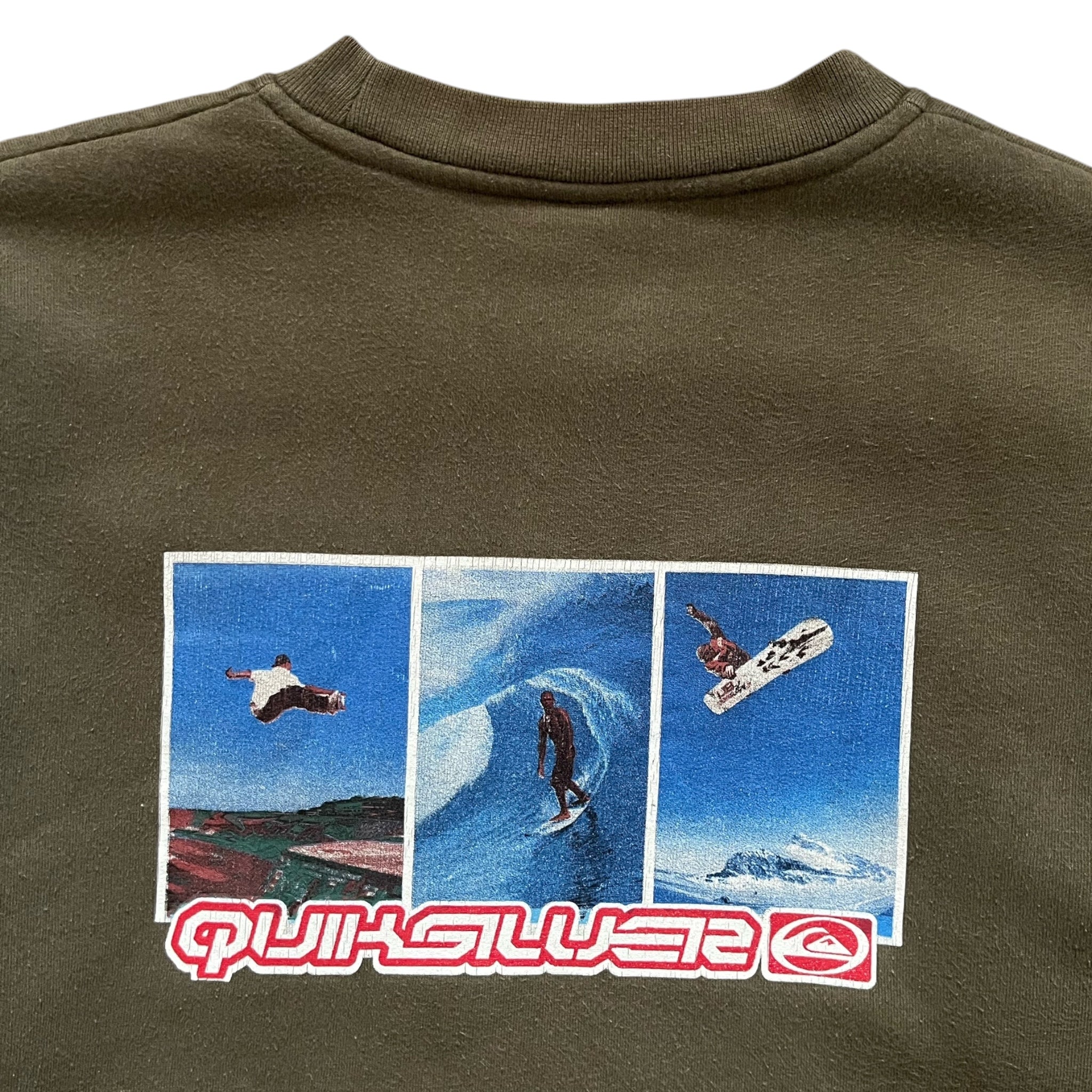 Vintage Quiksilver “Surf, Skate, Snow” Crewneck