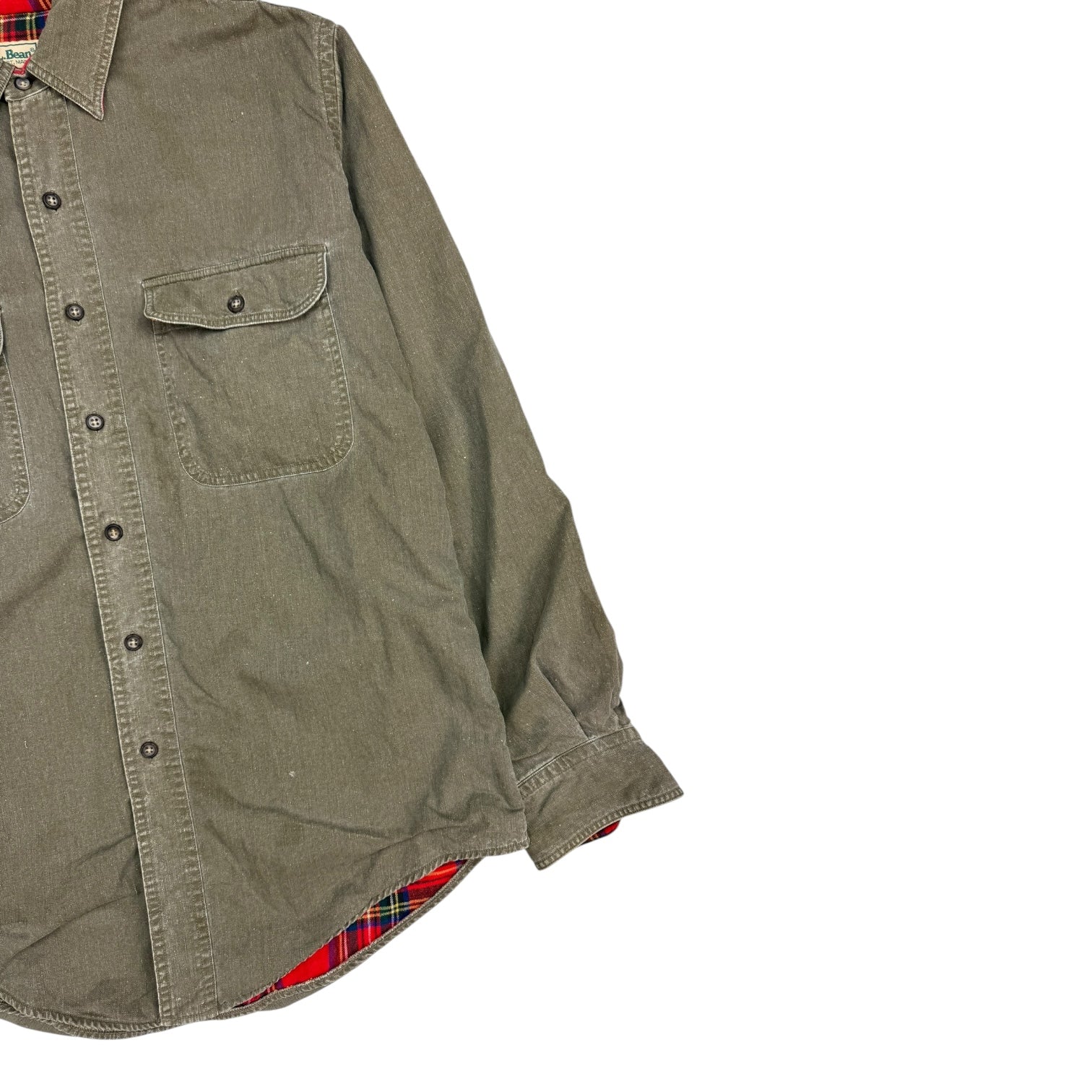 Vintage LL Bean Button Up Shirt Light Brown