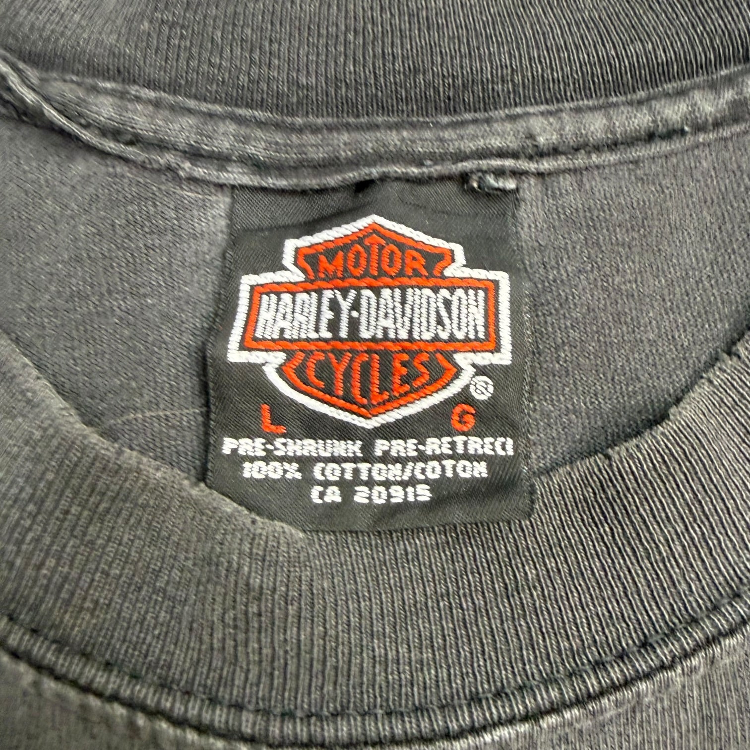 Vintage Harley Davidson Of Kelowna Tee Black