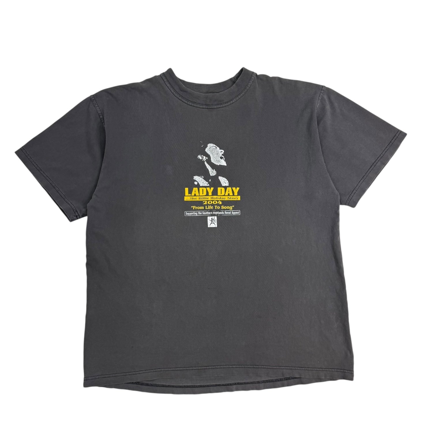 2004 Billie Holliday Lady Day Tee Grey