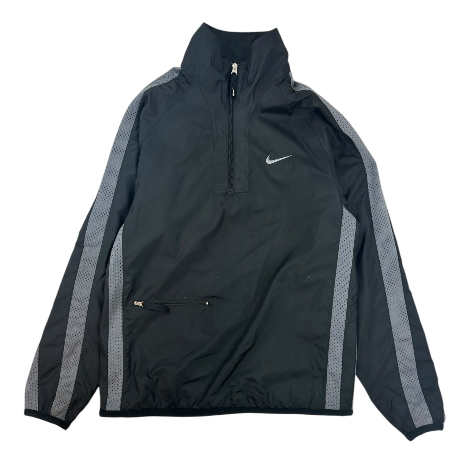 Vintage Nike Two-Tone Half-Zip Windbreaker Grey/Black