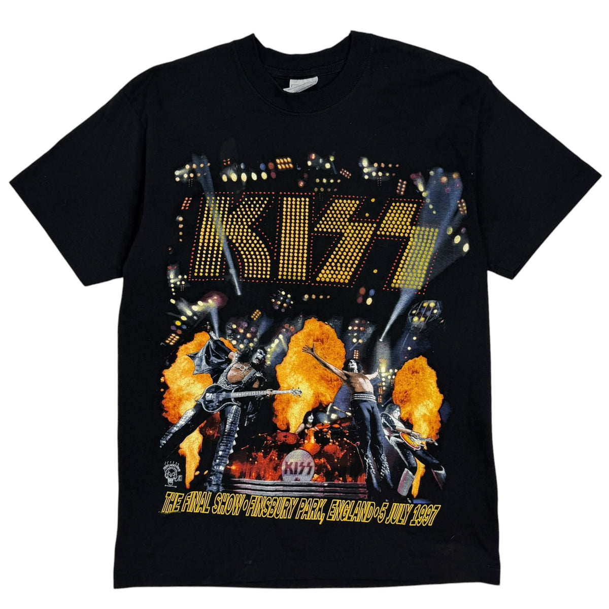 1997 KISS Alive/Worldwide Tour Final Show Tee Black