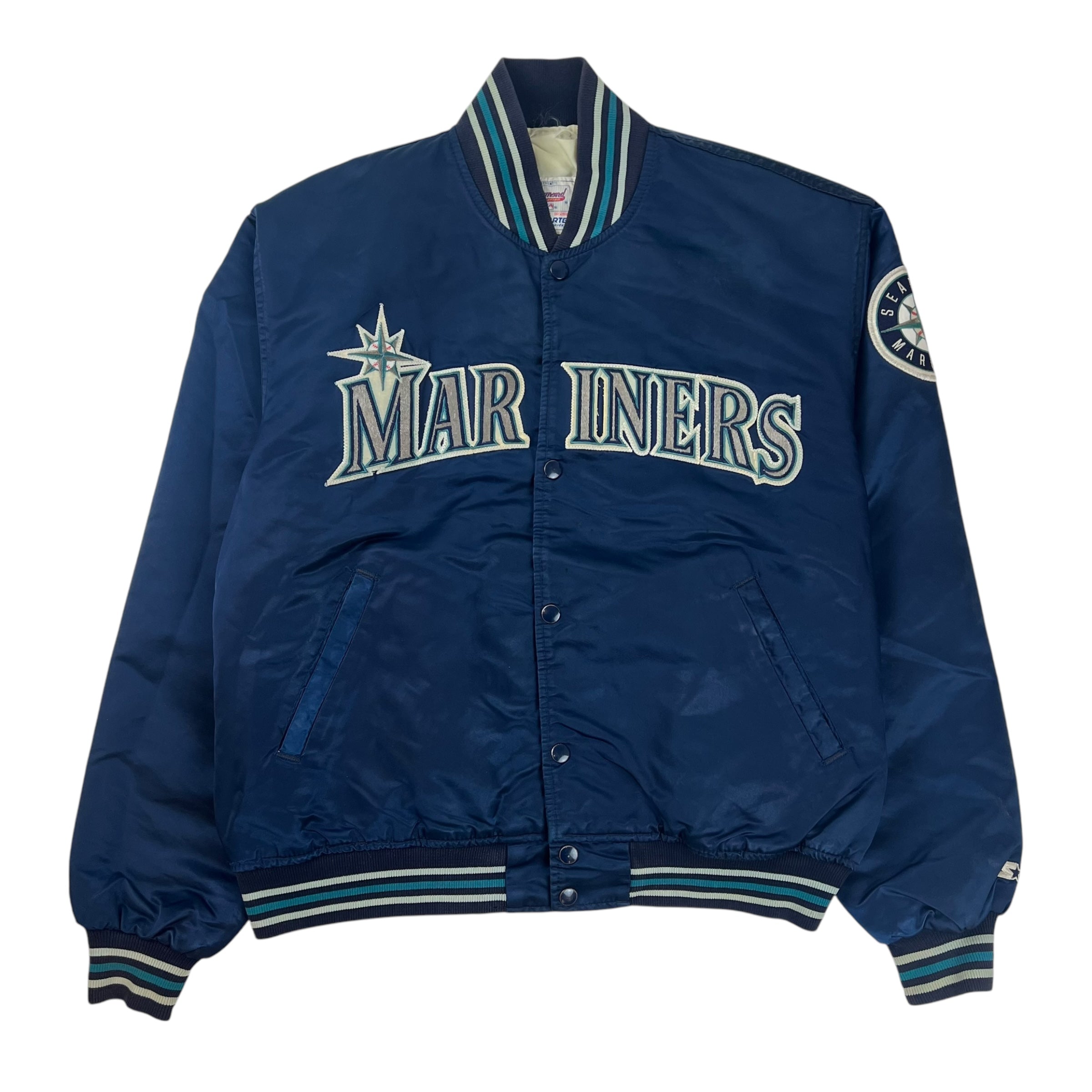 Vintage Starter Seattle Mariners Satin Varsity Jacket