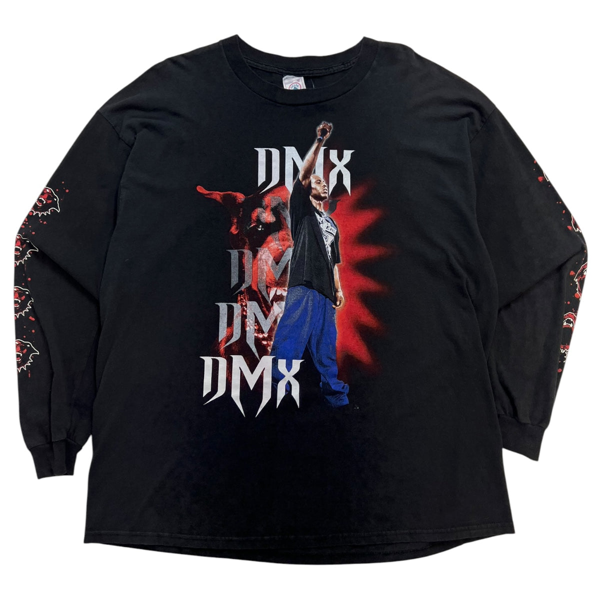 Vintage 1990’s DMX Rottweiler Long Sleeve T-Shirt Black