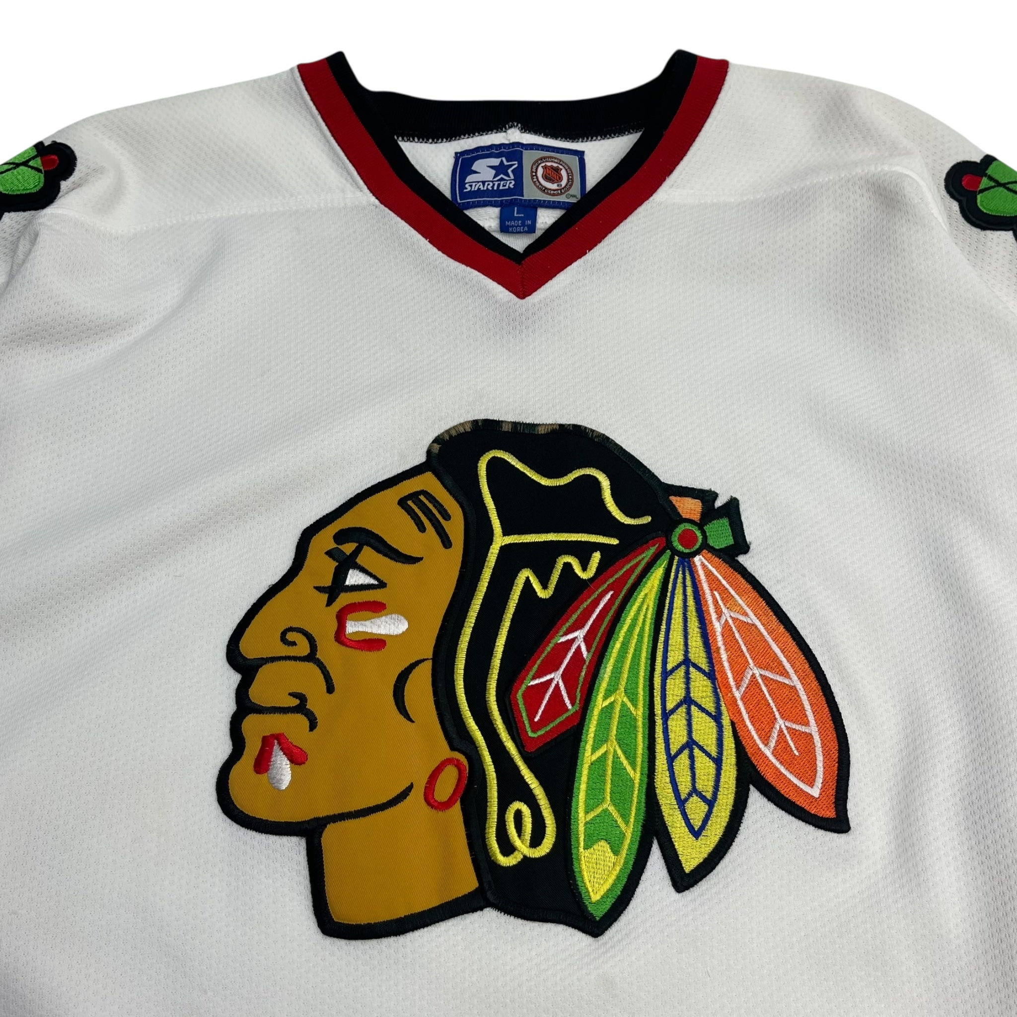 Vintage Chicago Blackhawks Starter Away Jersey White