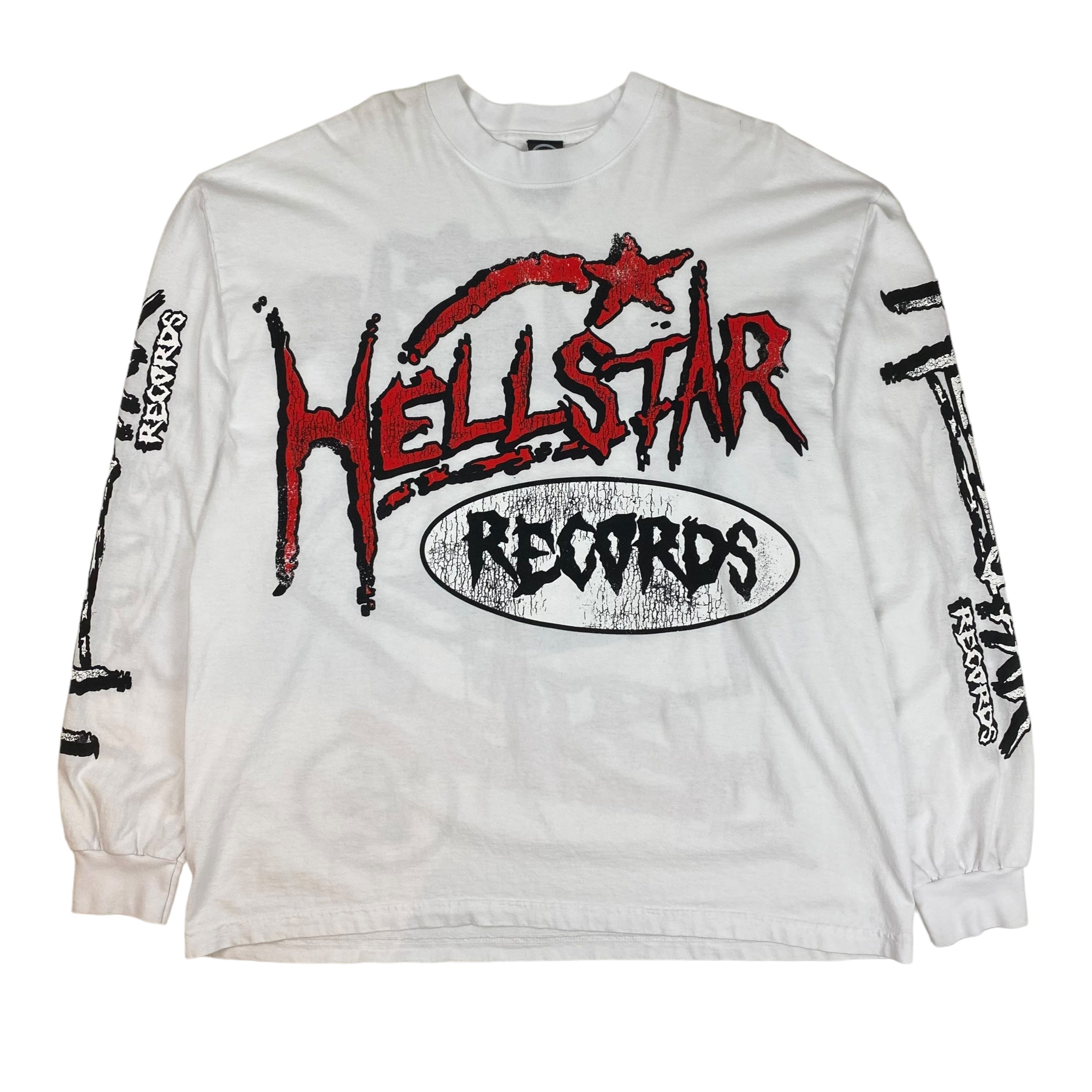 Hellstar Records L/S T-Shirt White