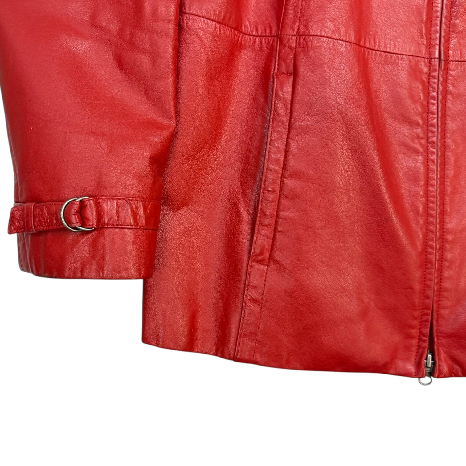 (W) Vintage Danier Leather Jacket Red