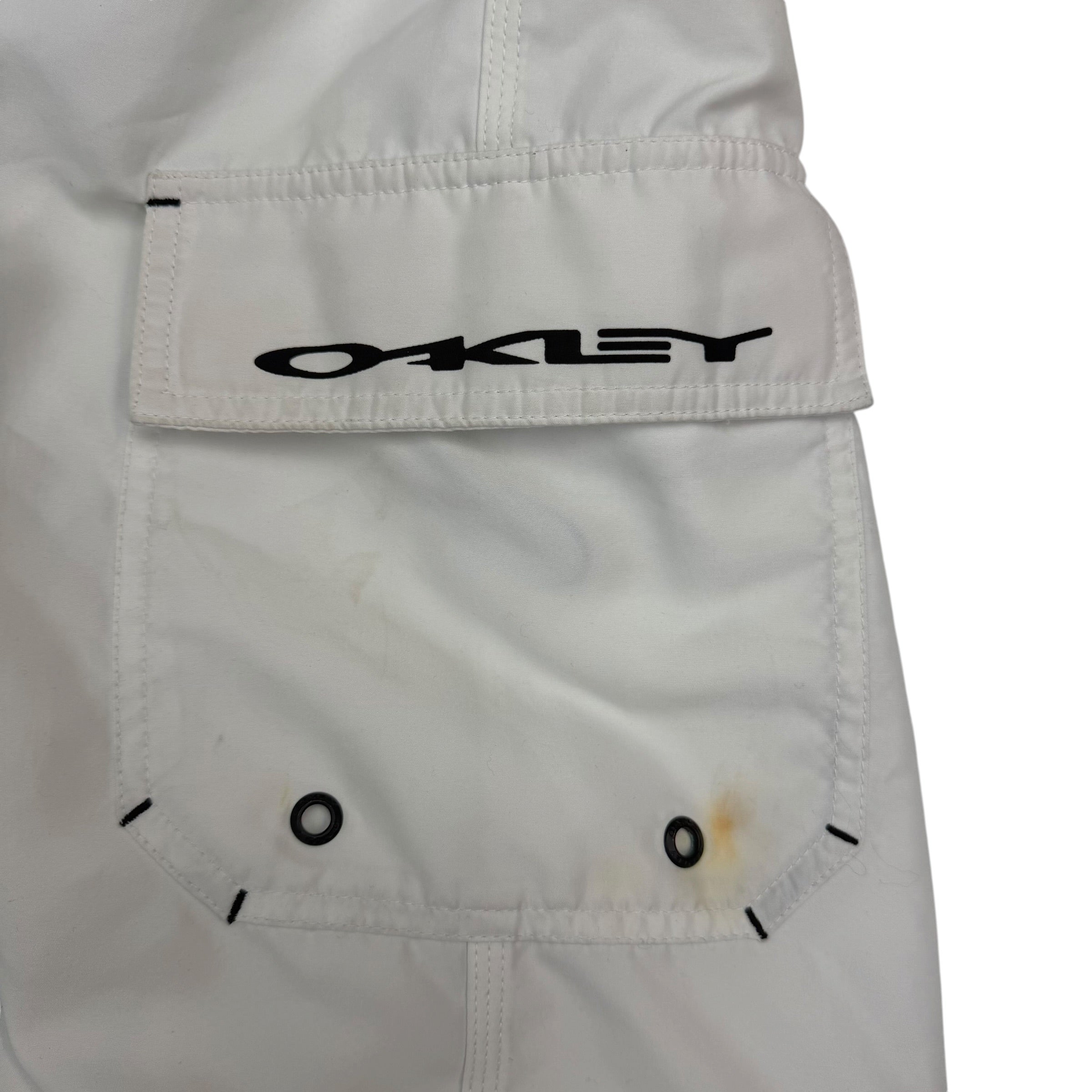 Vintage Oakley Board Shorts White