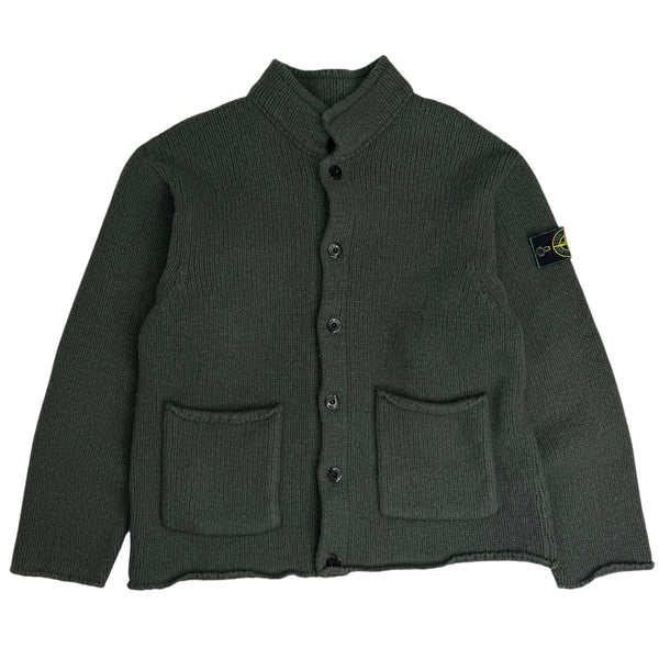 AW1994 Stone Island Pocket Cardigan Green