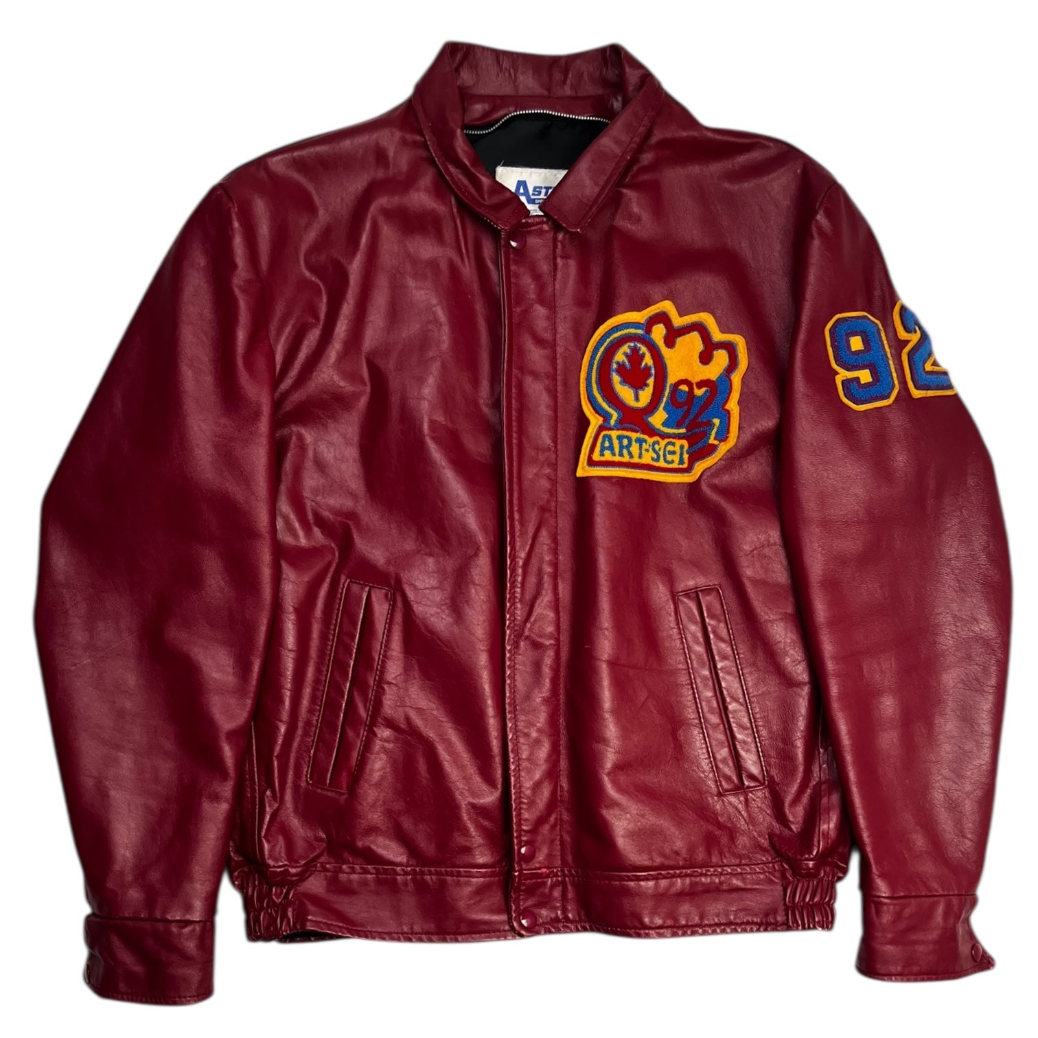Vintage Queens Collegiate Leather Jacket