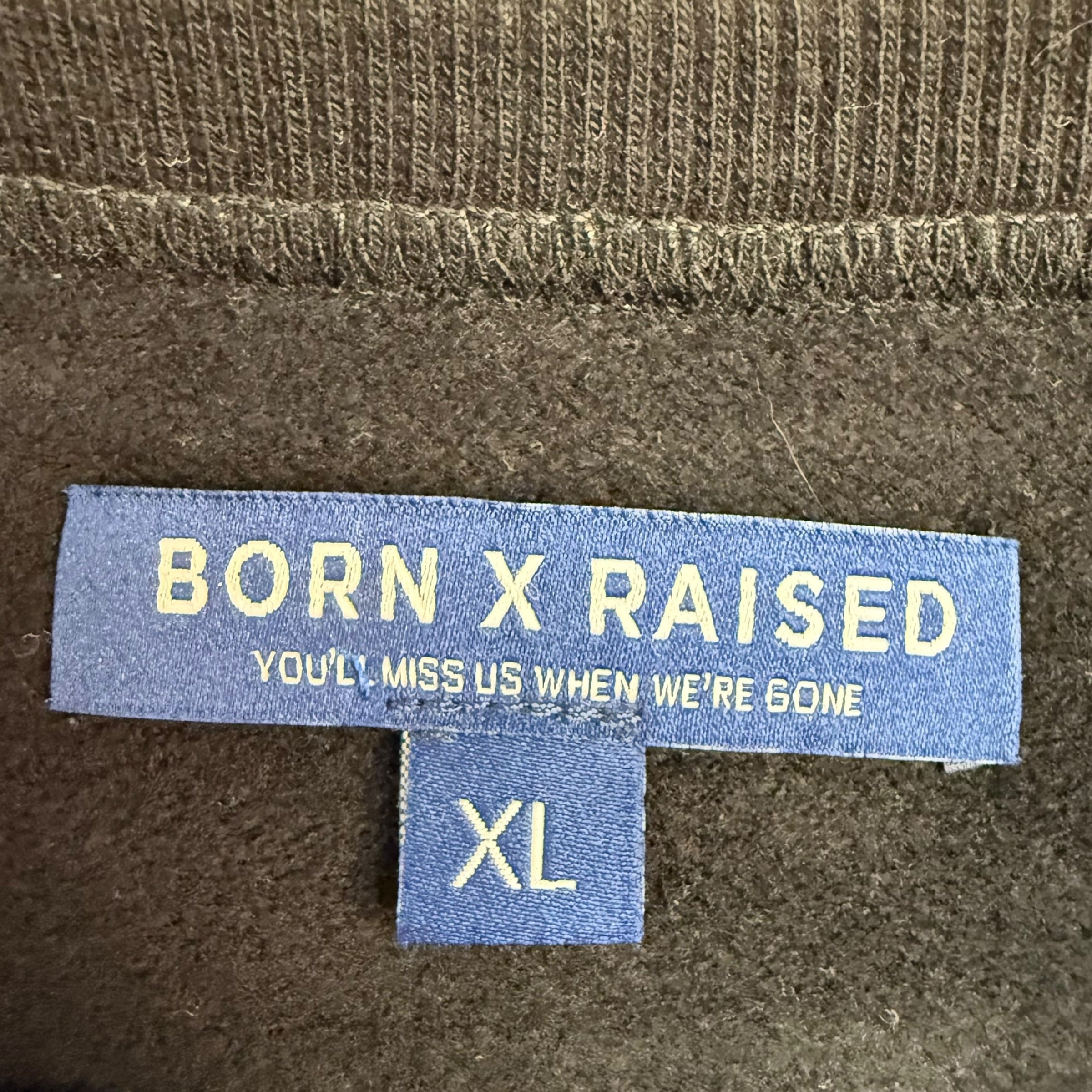 Born x Raised x Union Crewneck Black