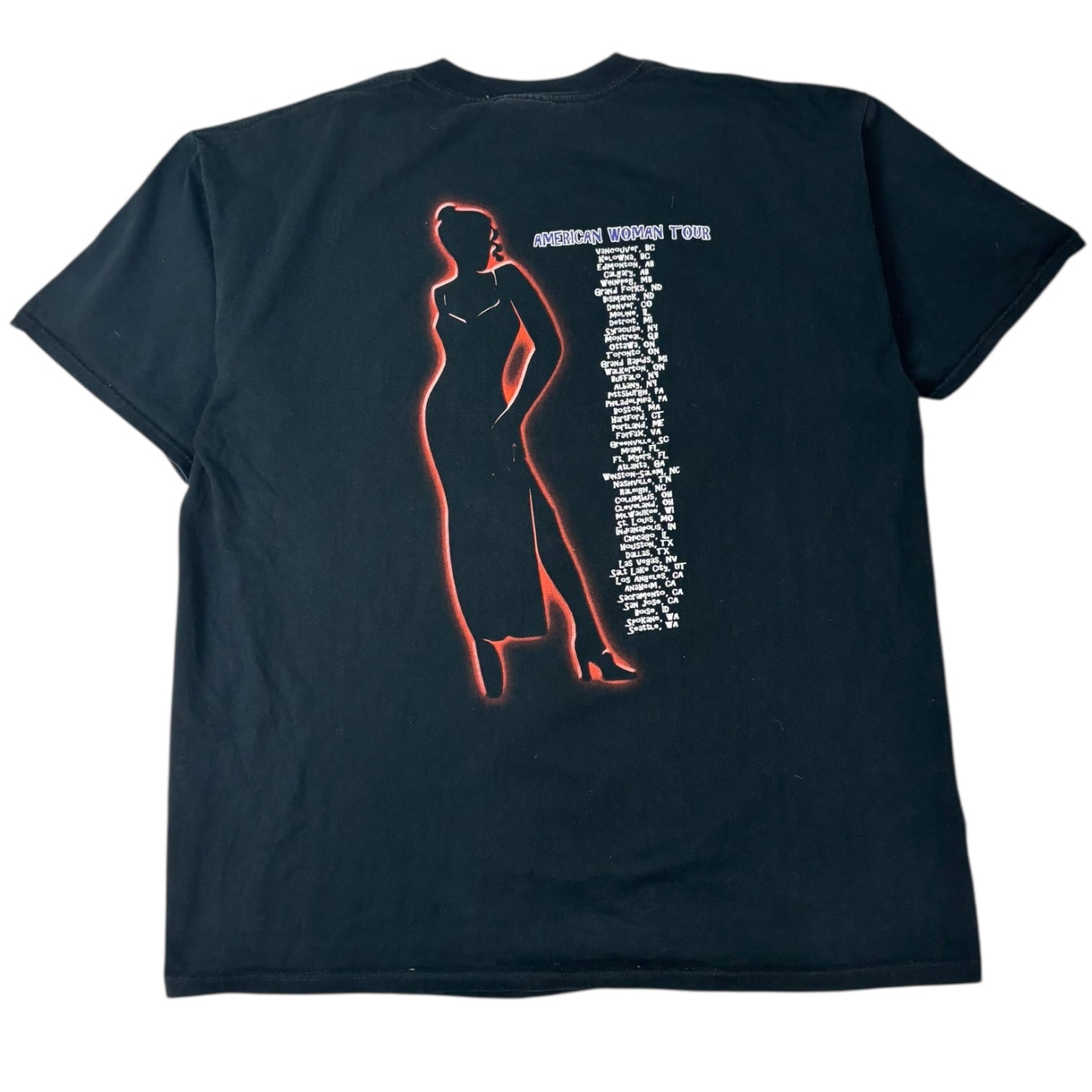 Vintage The Guess Who American Woman Tour T-Shirt Black