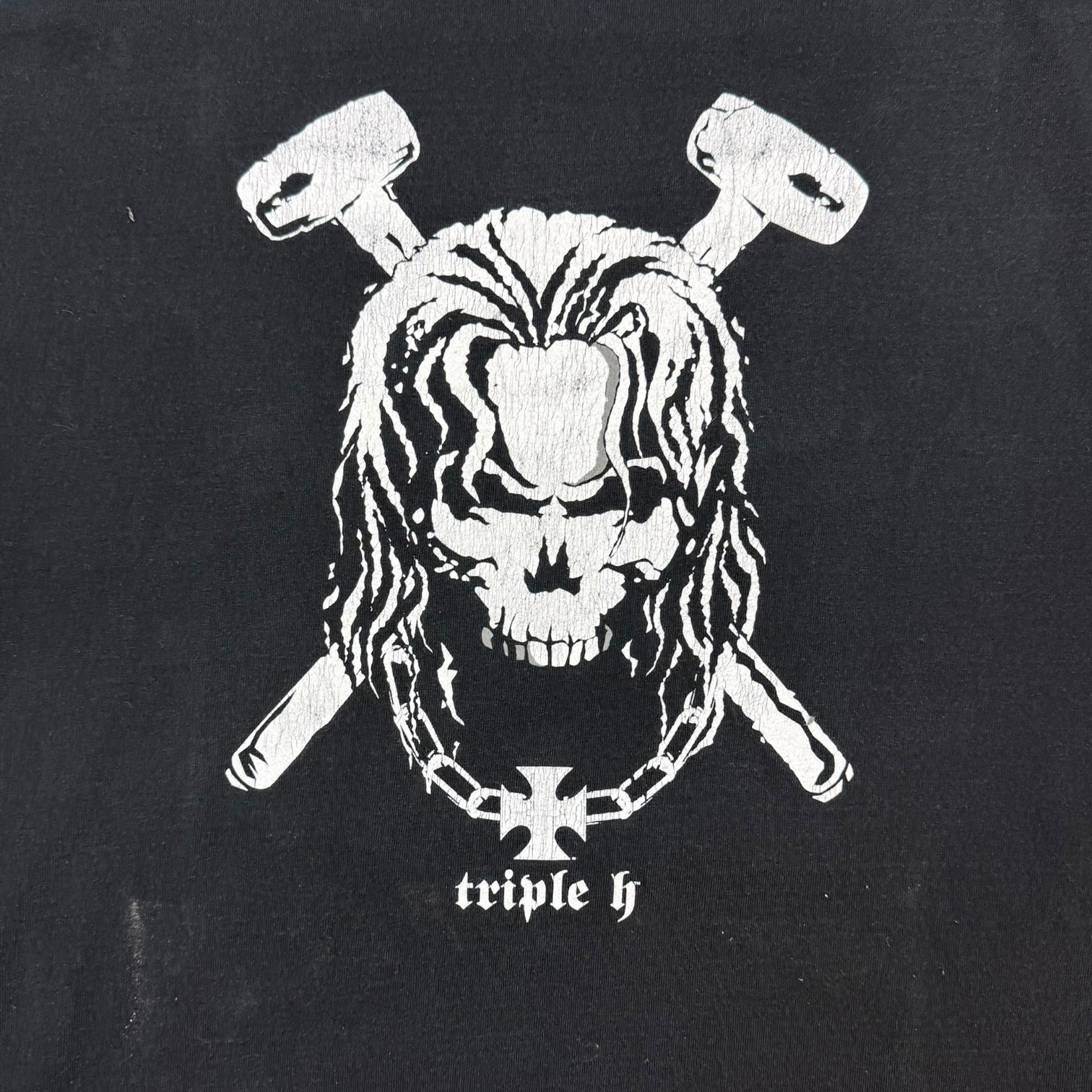 Vintage WWE Tripe H ‘Bring The Hammer Down’ Tee Black