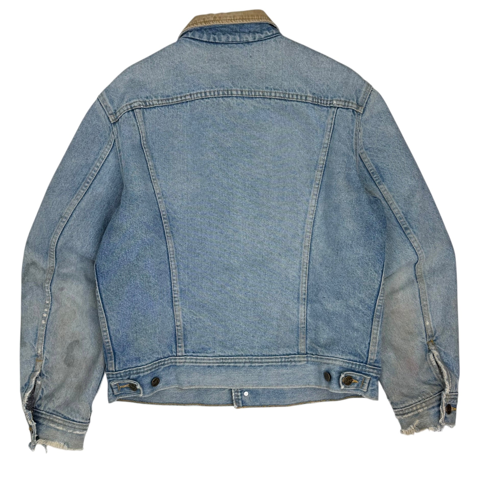 Vintage Lee Storm Rider Denim Trucker Jacket Blue