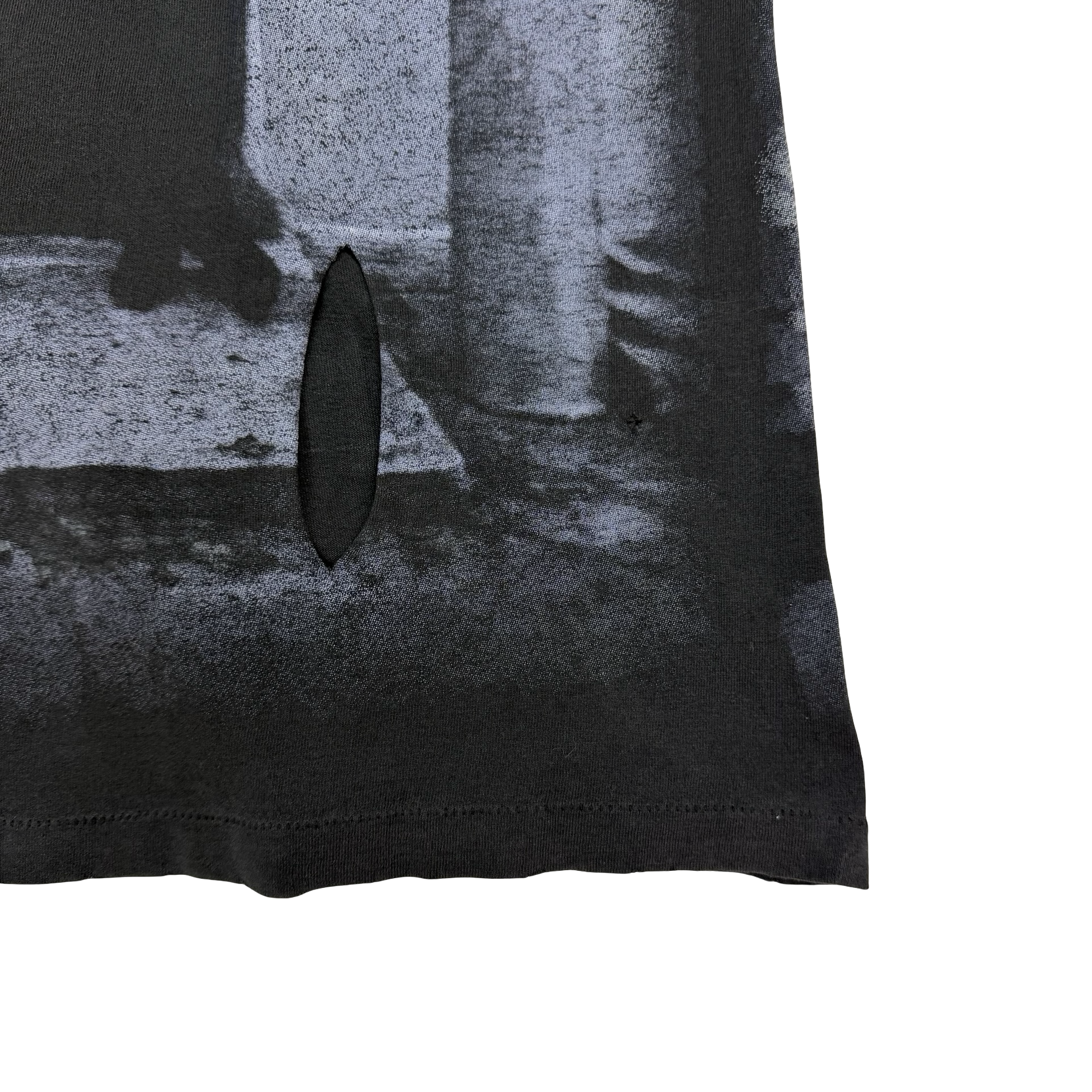 Vintage The Beatles Hey Jude All Over Print Tee Faded Black