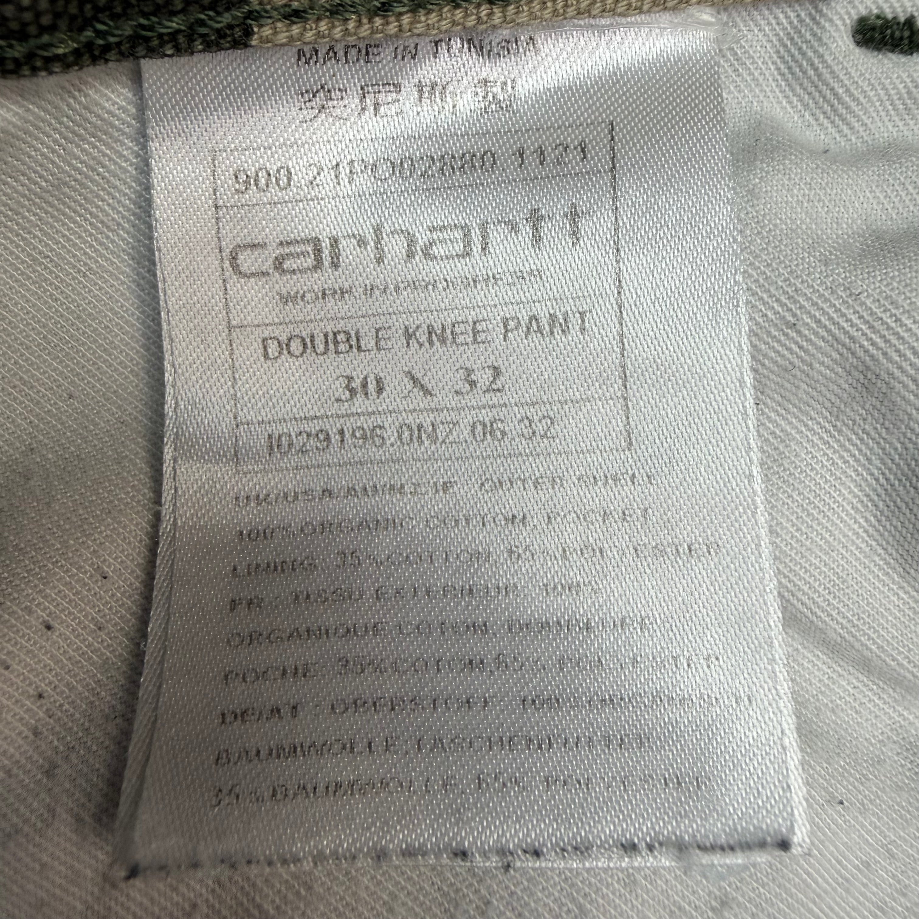 Carhartt WIP Double Knee Pants Stone Washed Camo