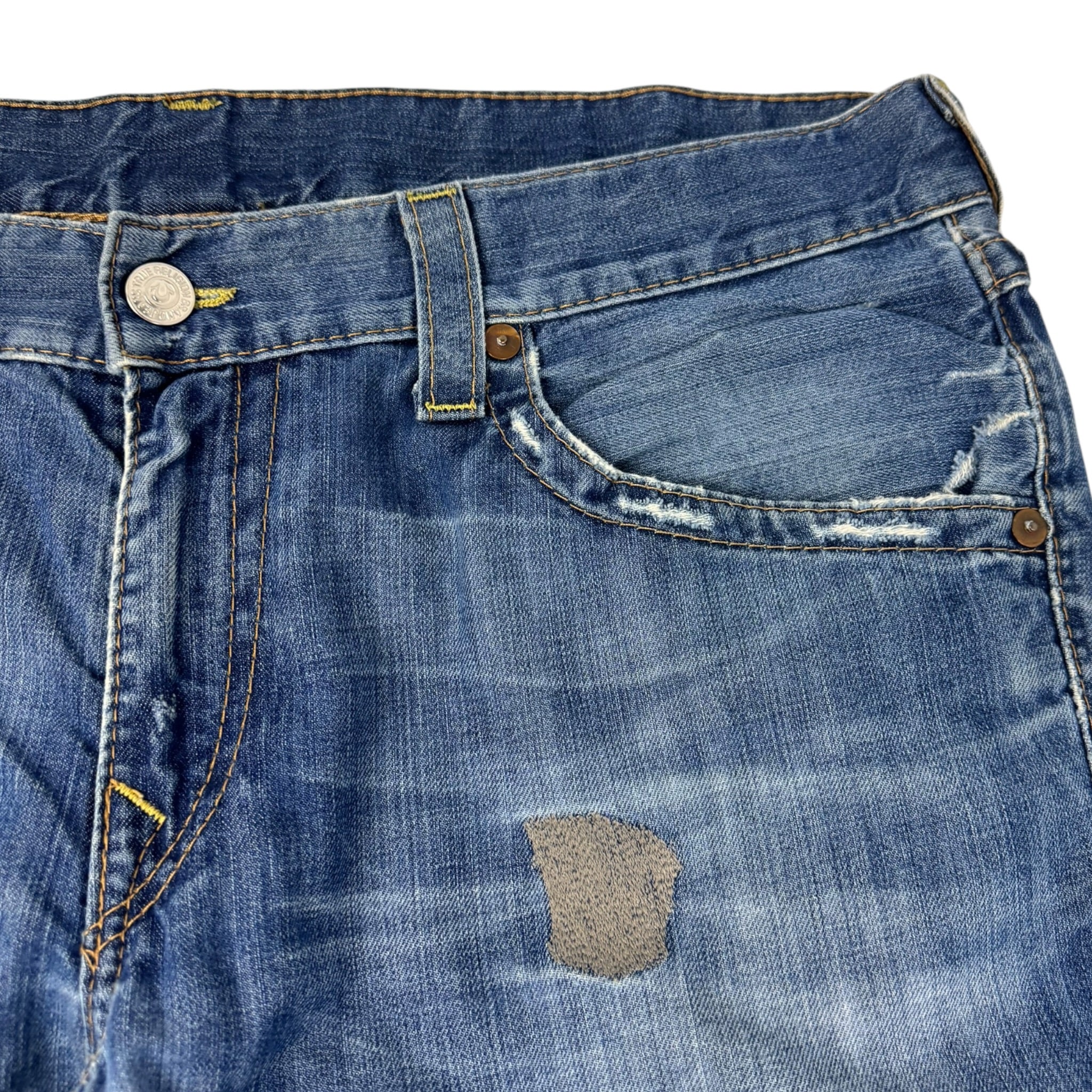 Vintage Y2K True Religion Wide Leg Light Wash Pants