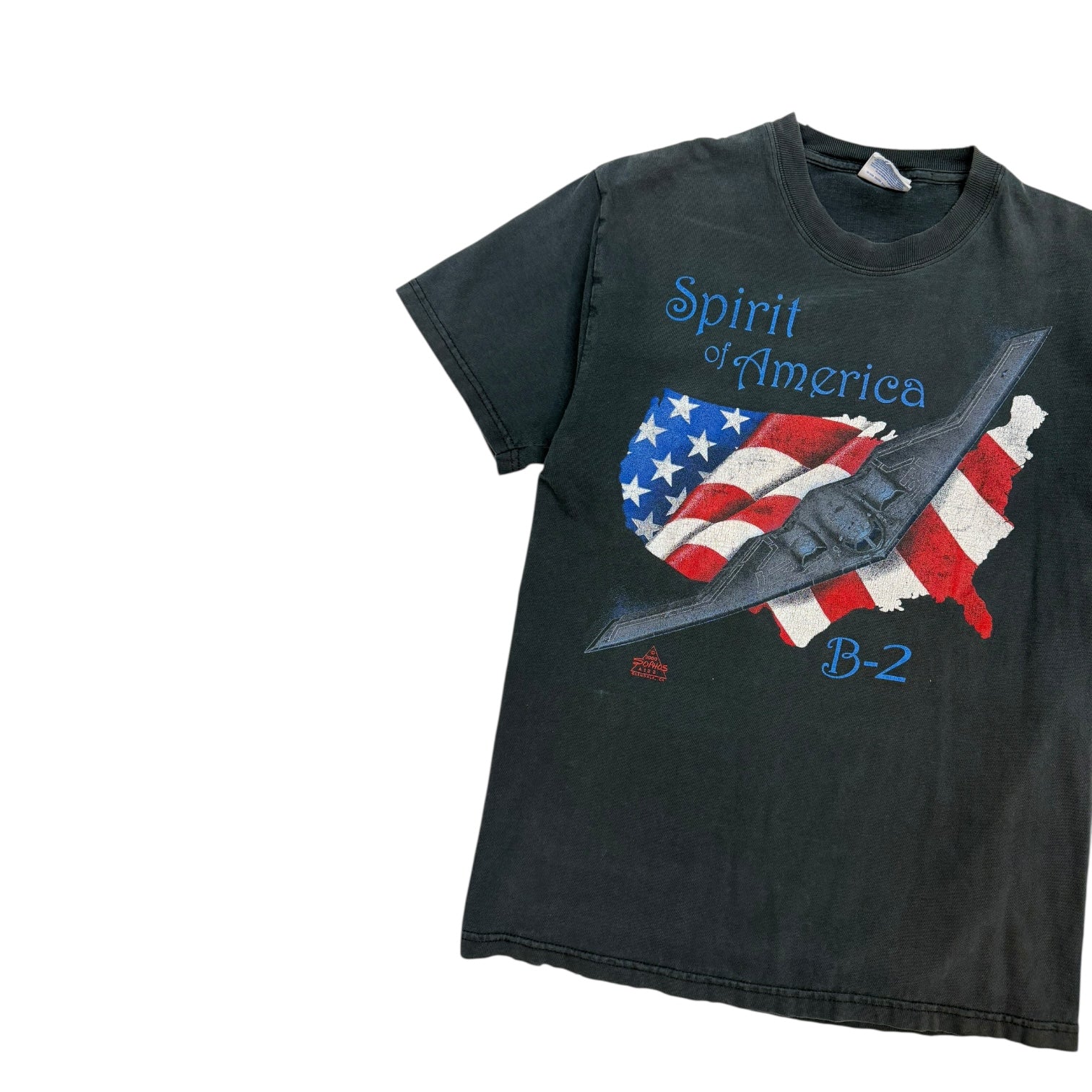 Vintage B-2 Bomber Spirit Of America T-Shirt Black