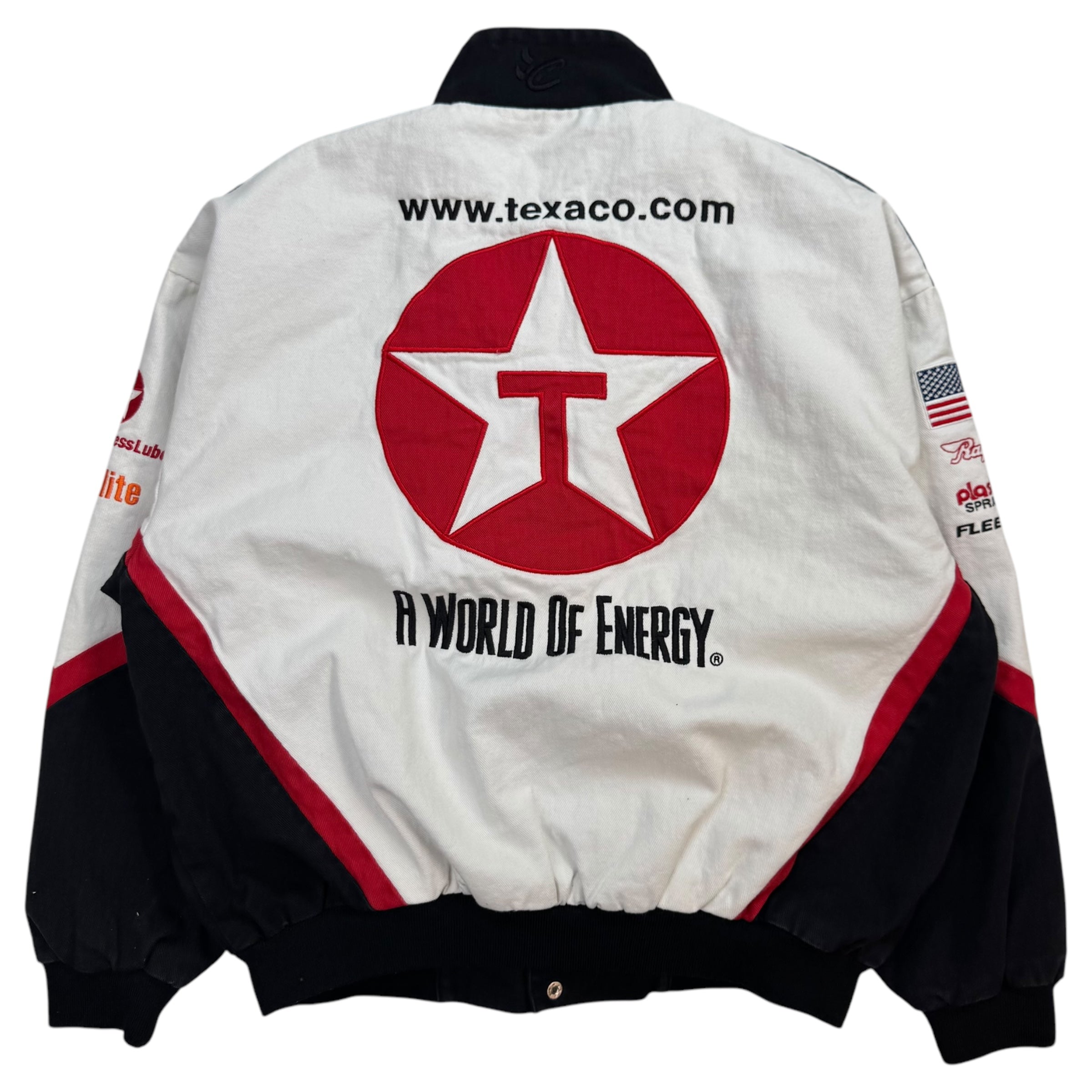 Vintage Chase Authentics NASCAR Havoline Racing Jacket White